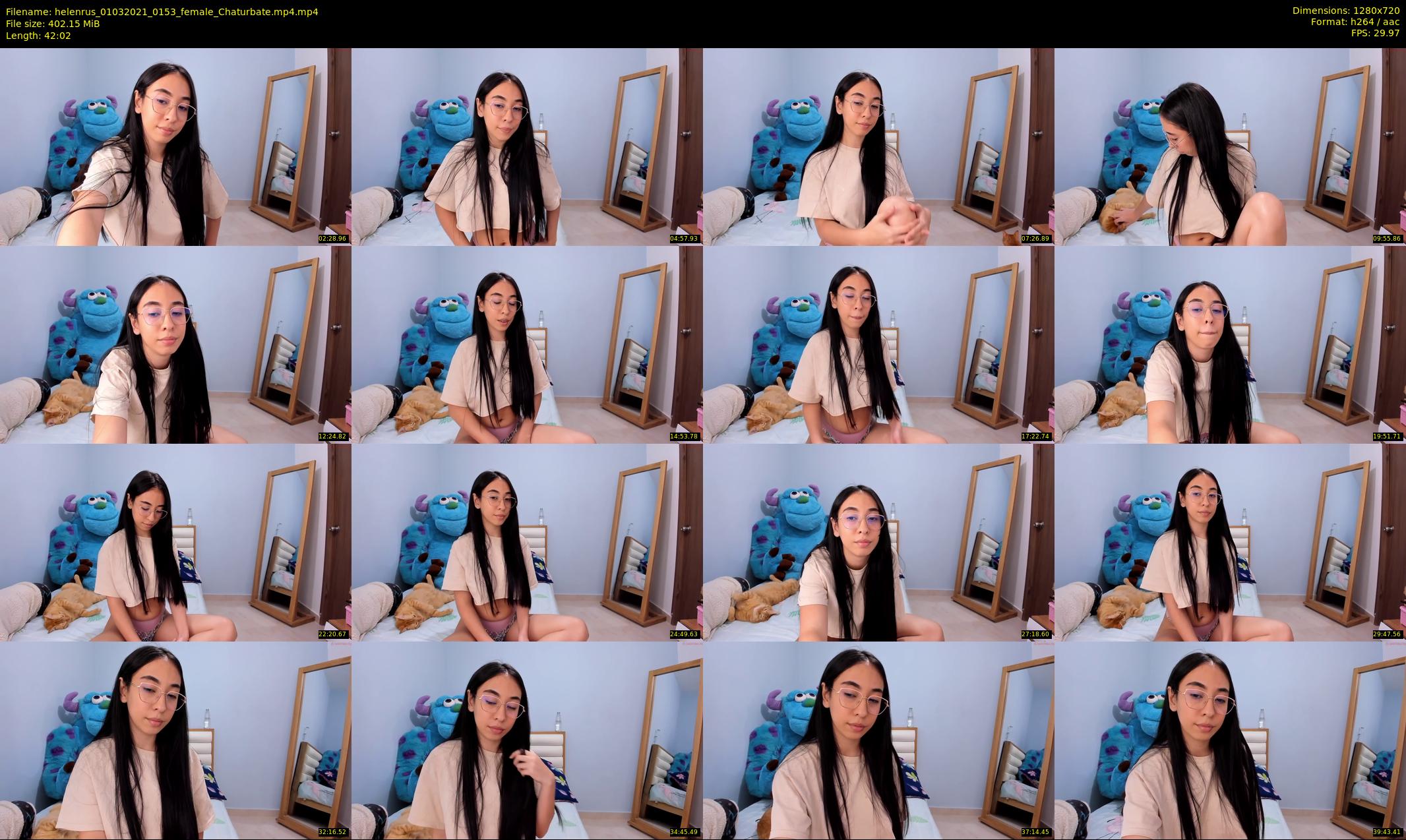 helenrus — 43 minute Chaturbate female cam show recording, 720p, Mar 1, 2021