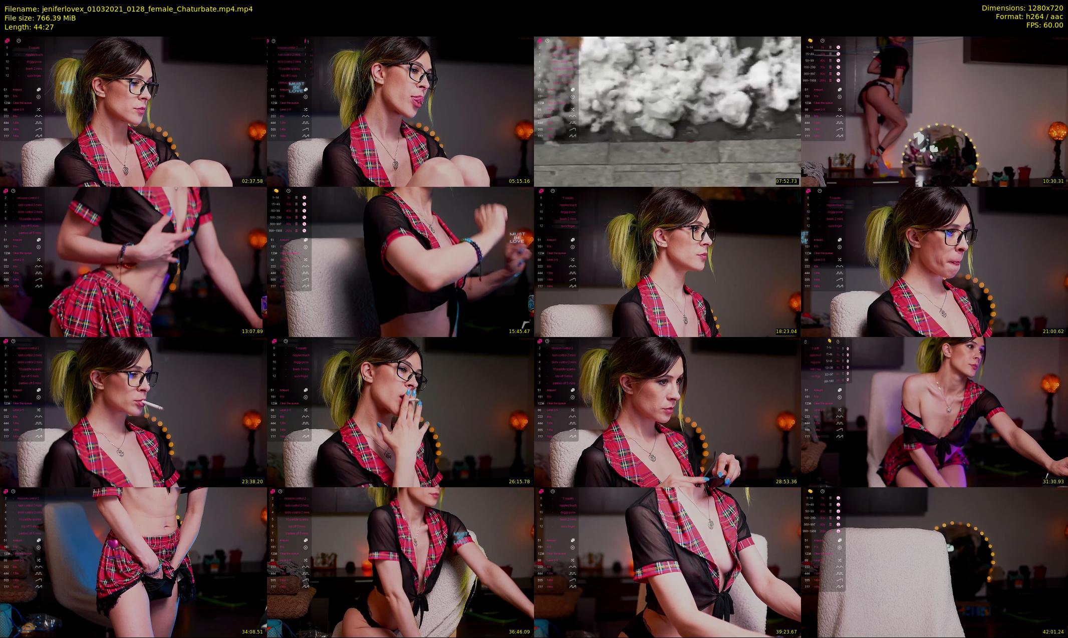jeniferlovex — 45 minute Chaturbate female cam show recording, 720p, Mar 1, 2021