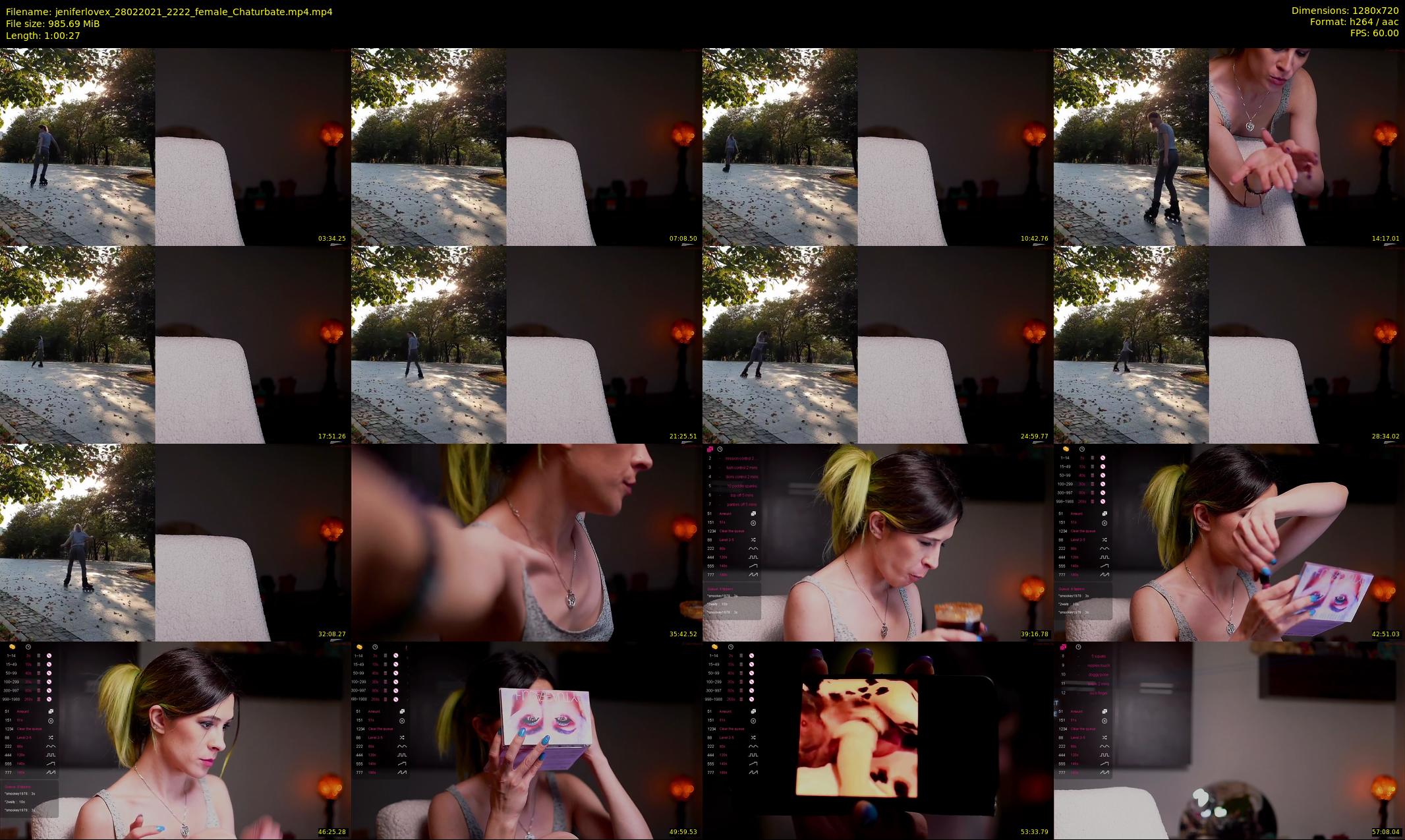 jeniferlovex — 61 minute Chaturbate female cam show recording, 720p, Feb 28, 2021