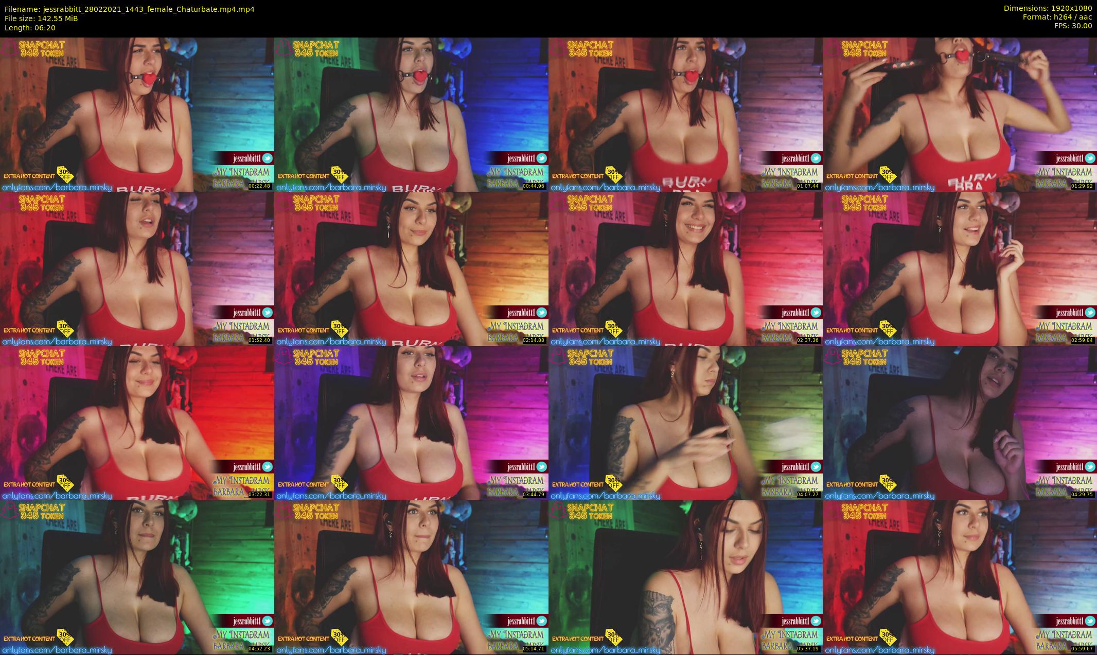jessrabbitt — 7 minute Chaturbate female cam show recording, 1080p, Feb 28, 2021