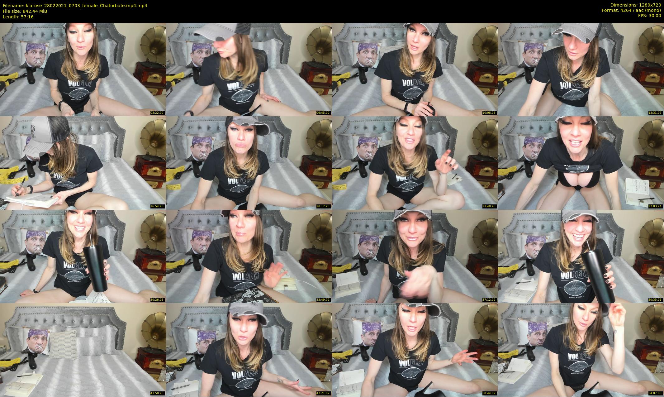 kiarose — 58 minute Chaturbate female cam show recording, 720p, Feb 28, 2021