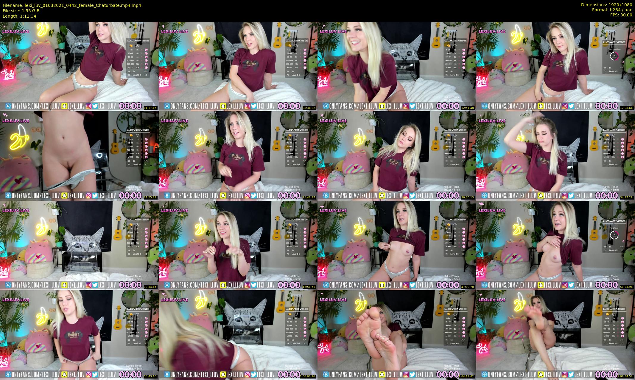 lexi_luv — 73 minute Chaturbate female cam show recording, 1080p, Mar 1, 2021