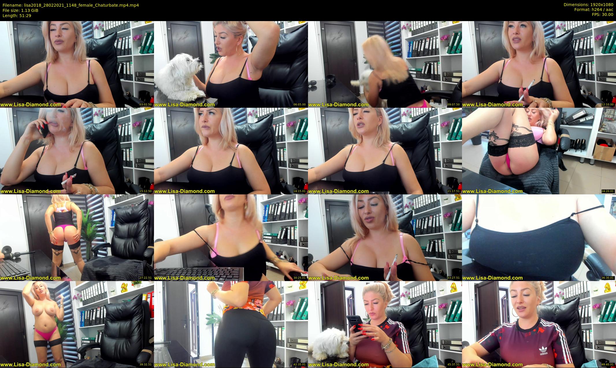 lisa2018 — 52 minute Chaturbate female cam show recording, 1080p, Feb 28, 2021