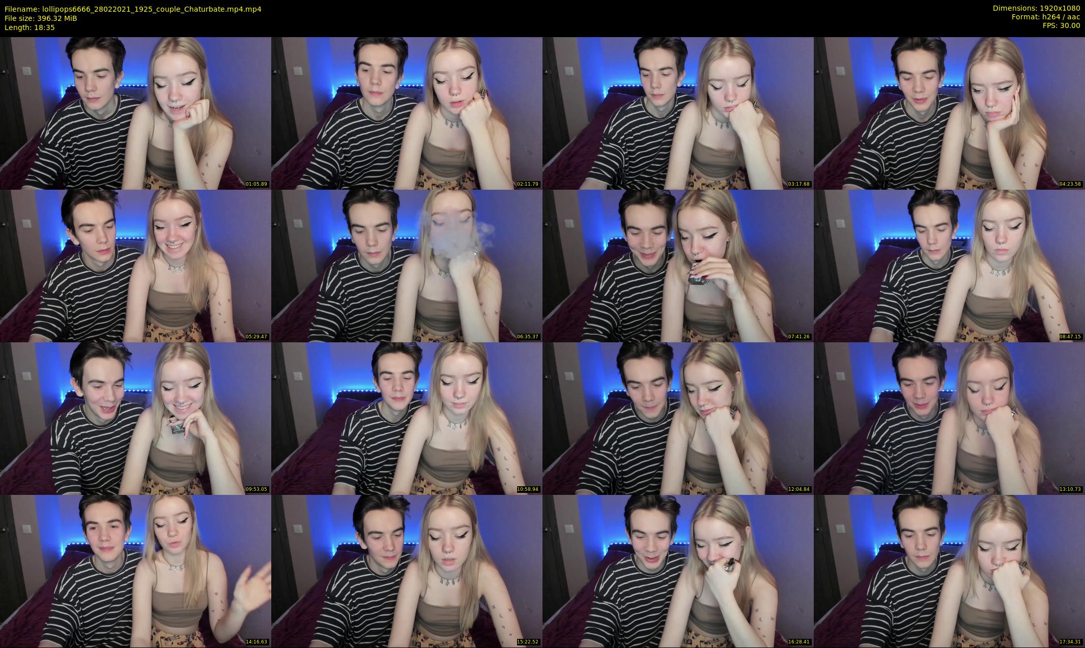 lollipops6666 — 19 minute Chaturbate couple cam show recording, 1080p, Feb 28, 2021
