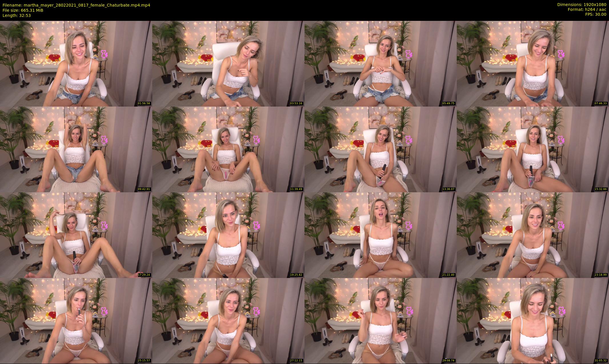 martha_mayer — 33 minute Chaturbate female cam show recording, 1080p, Feb 28, 2021