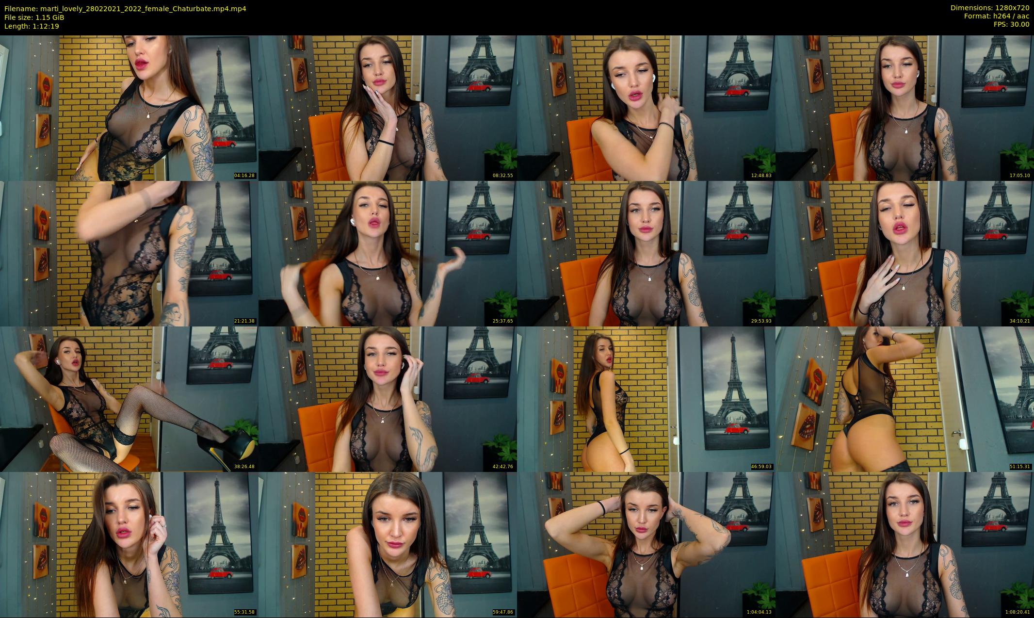 marti_lovely — 73 minute Chaturbate female cam show recording, 720p, Feb 28, 2021