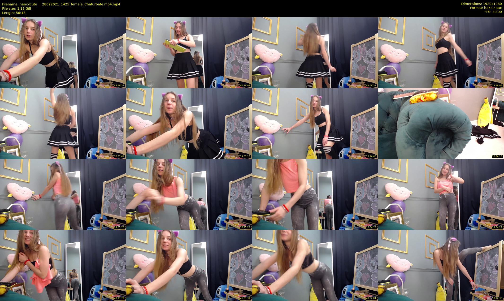 nancycute__ — 57 minute Chaturbate female cam show recording, 1080p, Feb 28, 2021