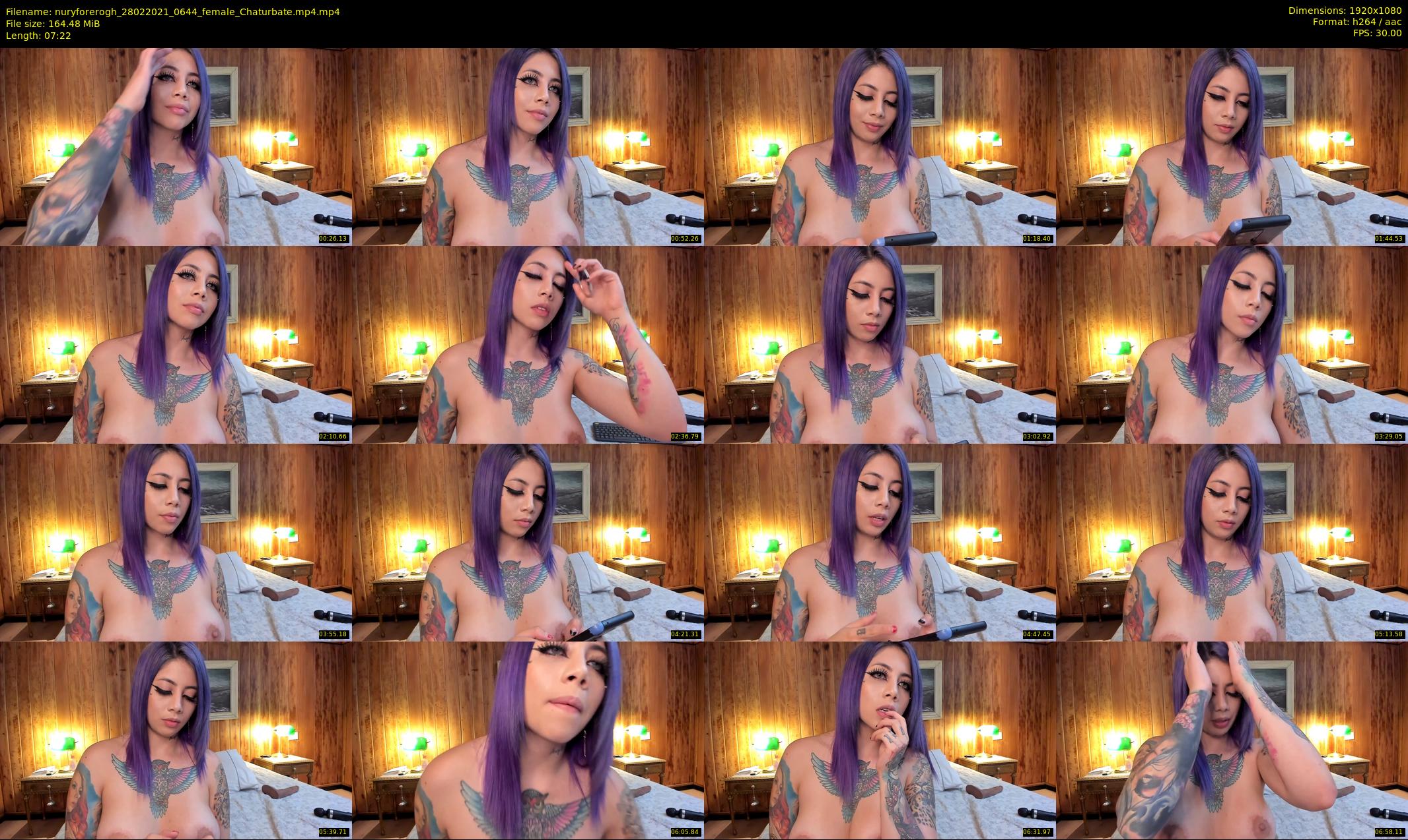 nuryforerogh — 8 minute Chaturbate female cam show recording, 1080p, Feb 28, 2021