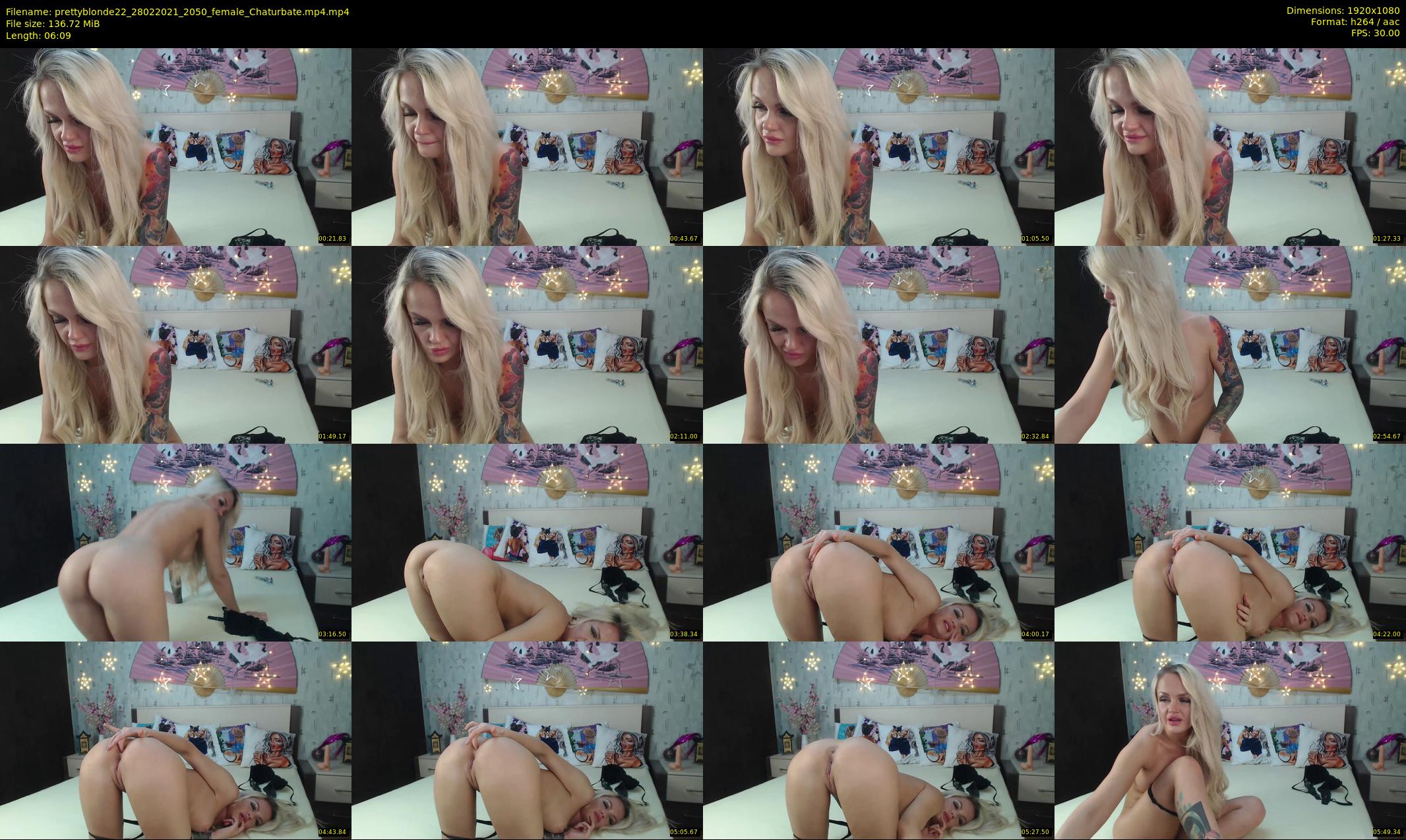 prettyblonde22 — 7 minute Chaturbate female cam show recording, 1080p, Feb 28, 2021