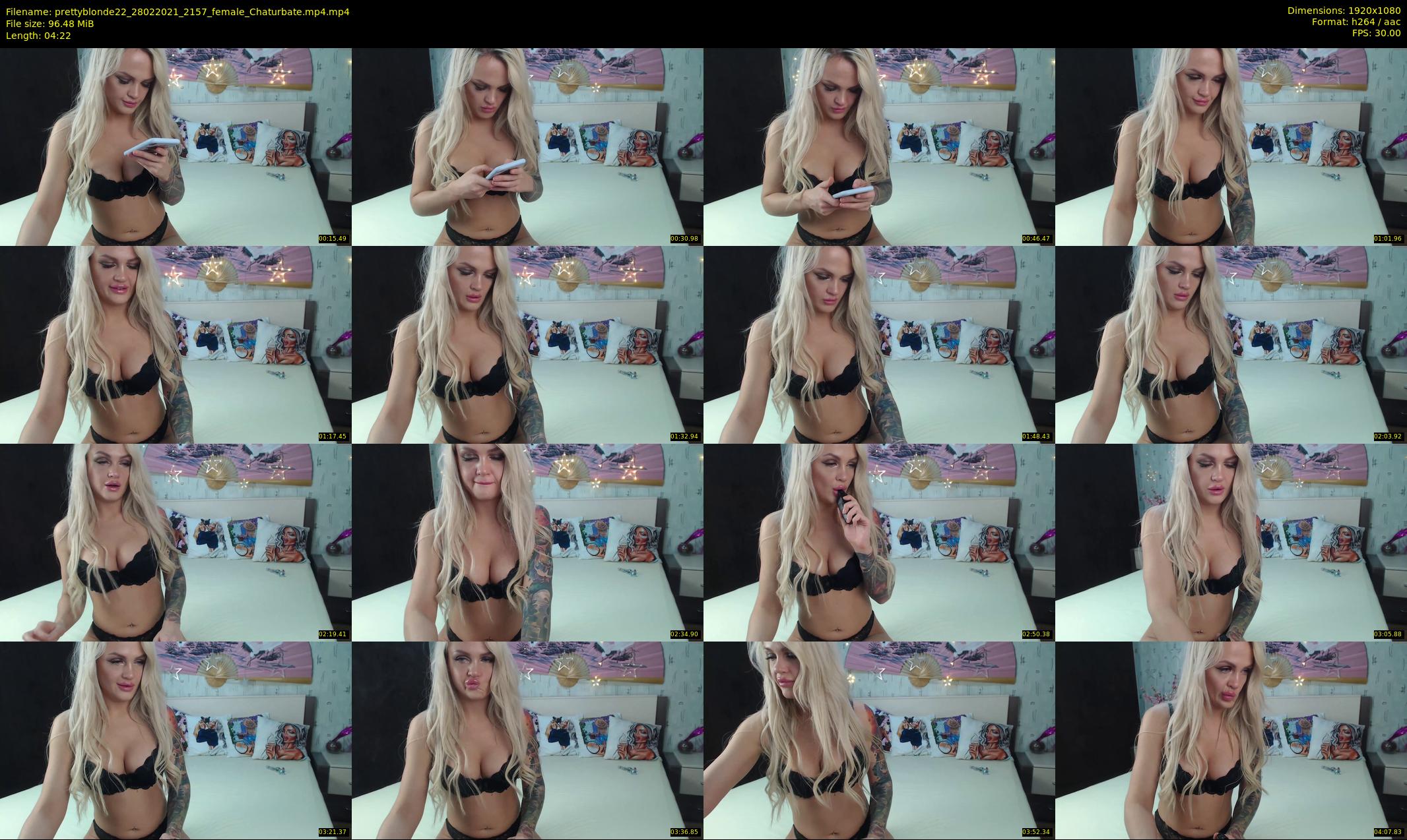prettyblonde22 — 5 minute Chaturbate female cam show recording, 1080p, Feb 28, 2021