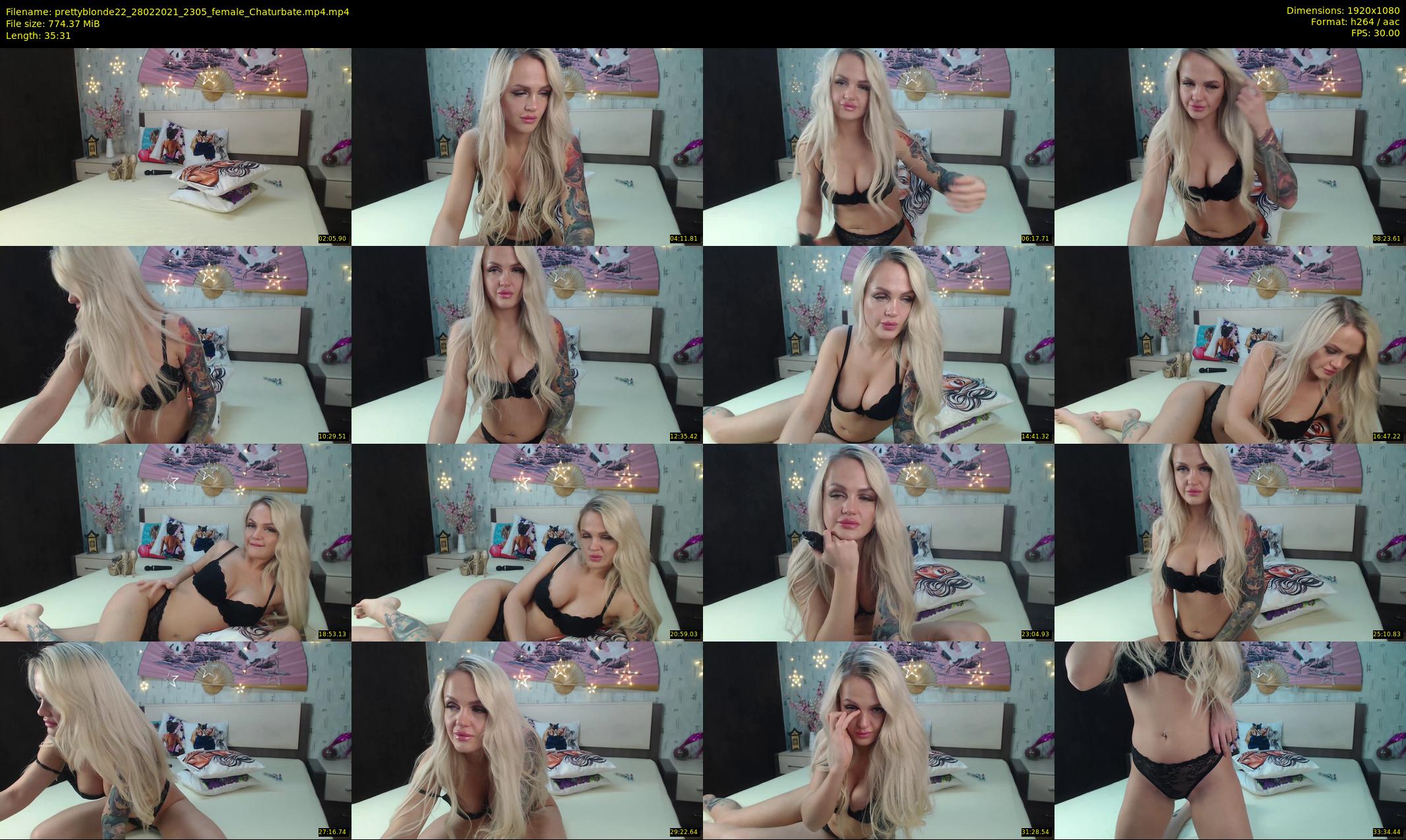 prettyblonde22 — 36 minute Chaturbate female cam show recording, 1080p, Feb 28, 2021