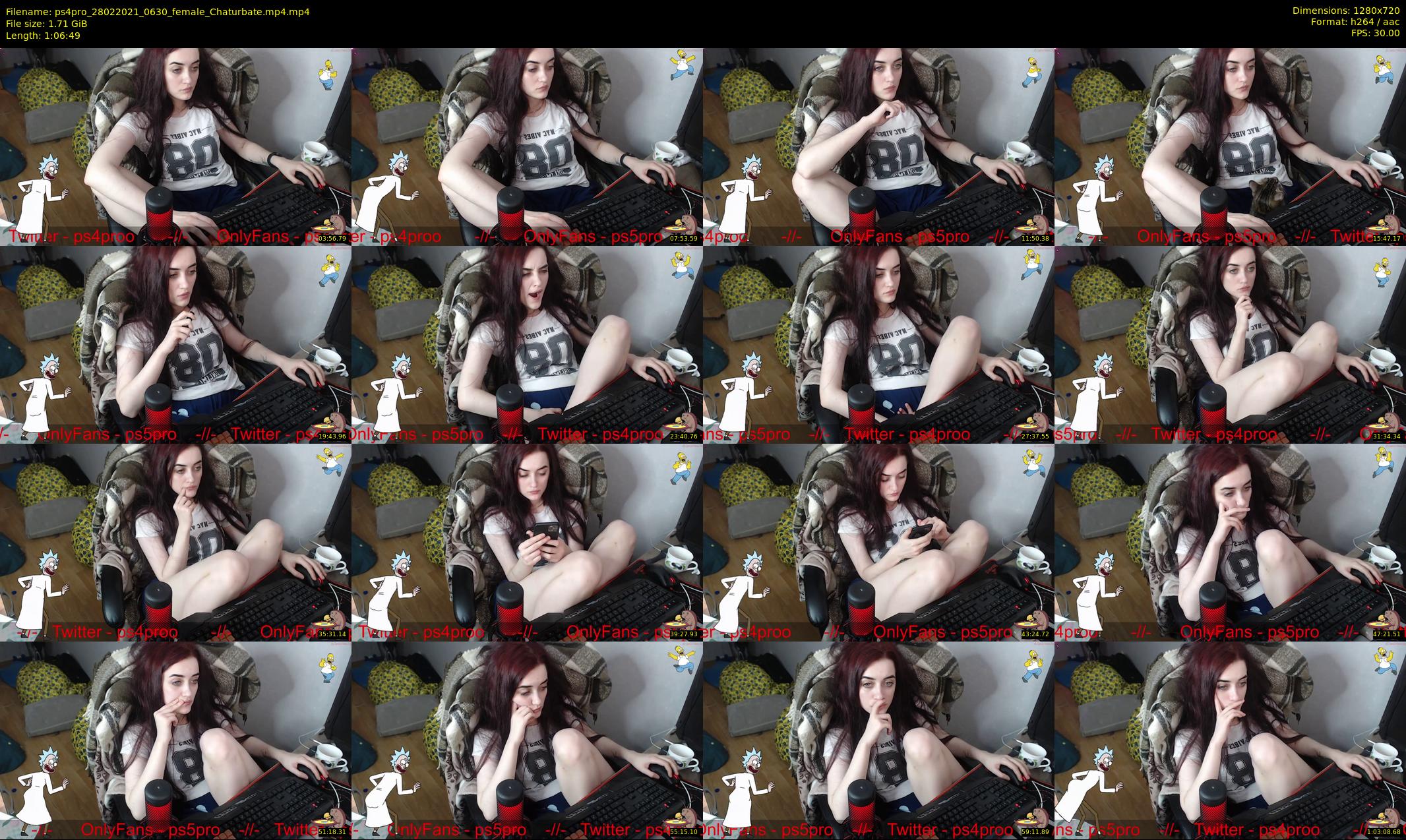 ps4pro — 67 minute Chaturbate female cam show recording, 720p, Feb 28, 2021