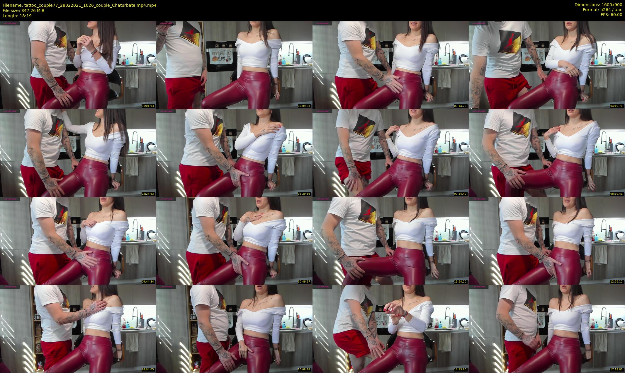 tattoo_couple77 — 19 minute Chaturbate couple cam show recording, 720p, Feb 28, 2021