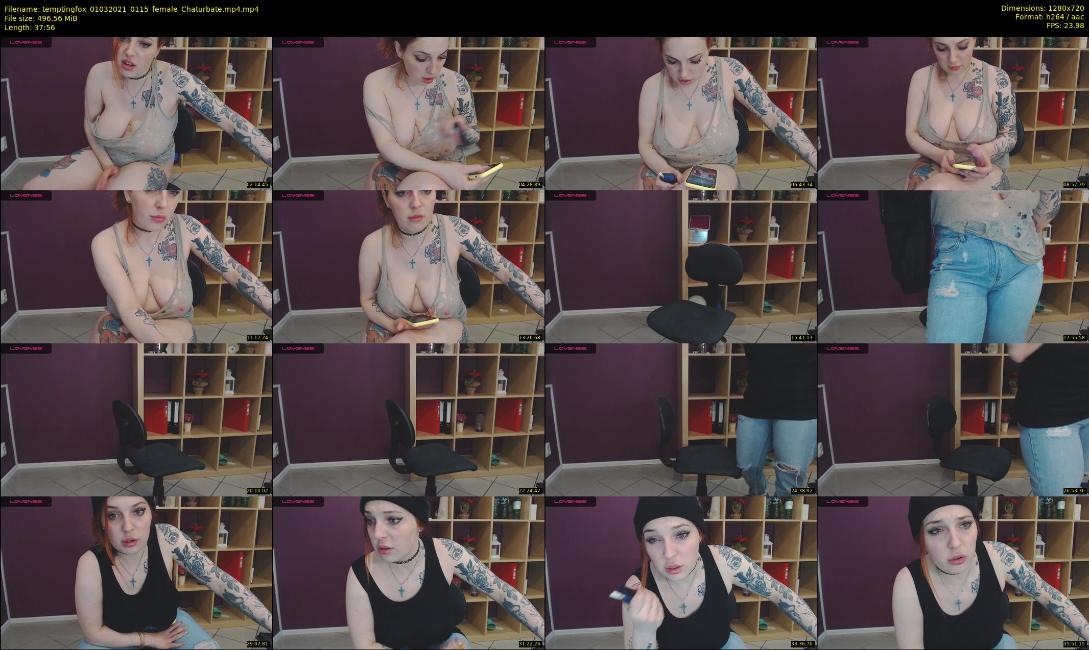 temptingfox — 38 minute Chaturbate female cam show recording, 720p, Mar 1, 2021