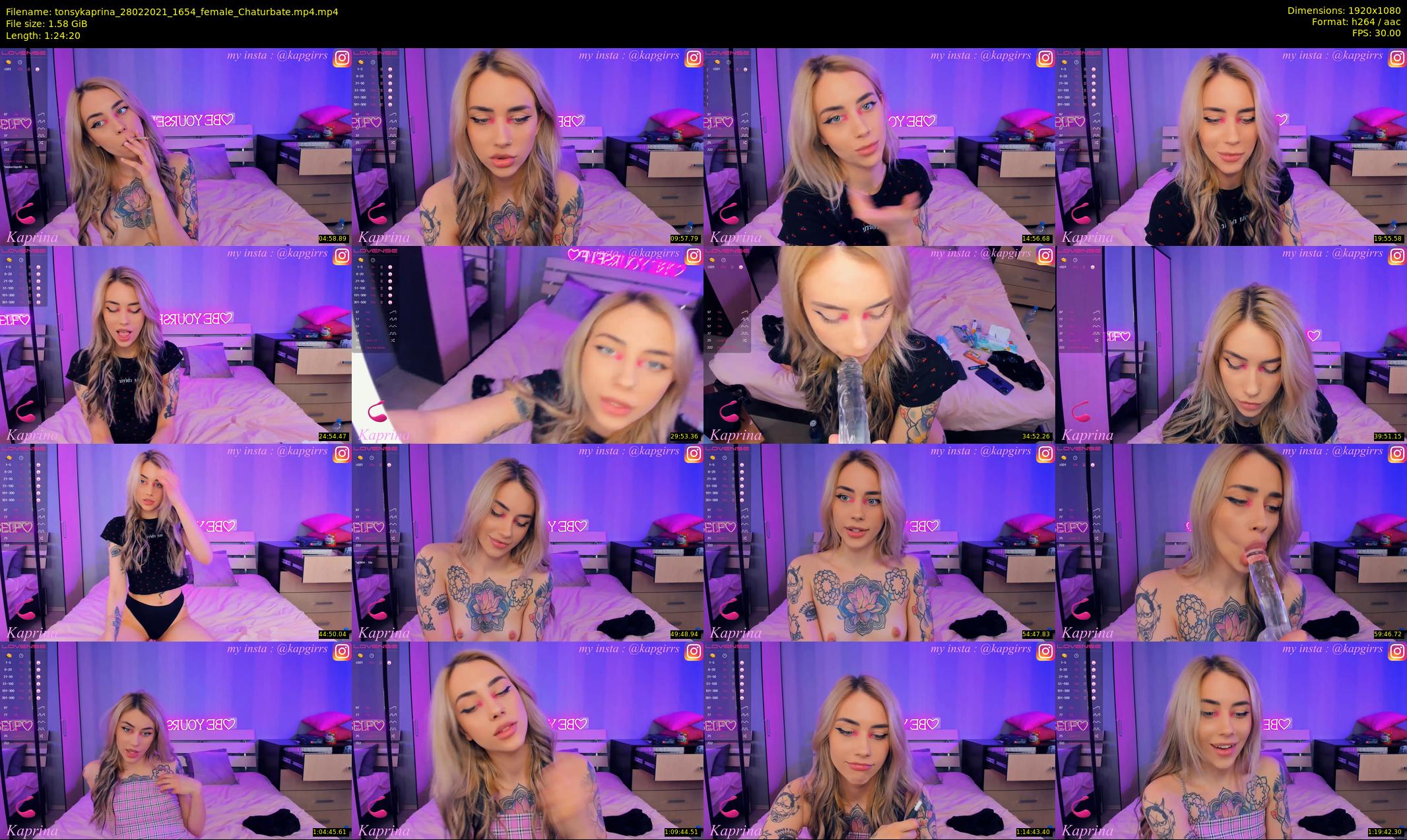 tonsykaprina — 85 minute Chaturbate couple cam show recording, 1080p, Feb 28, 2021