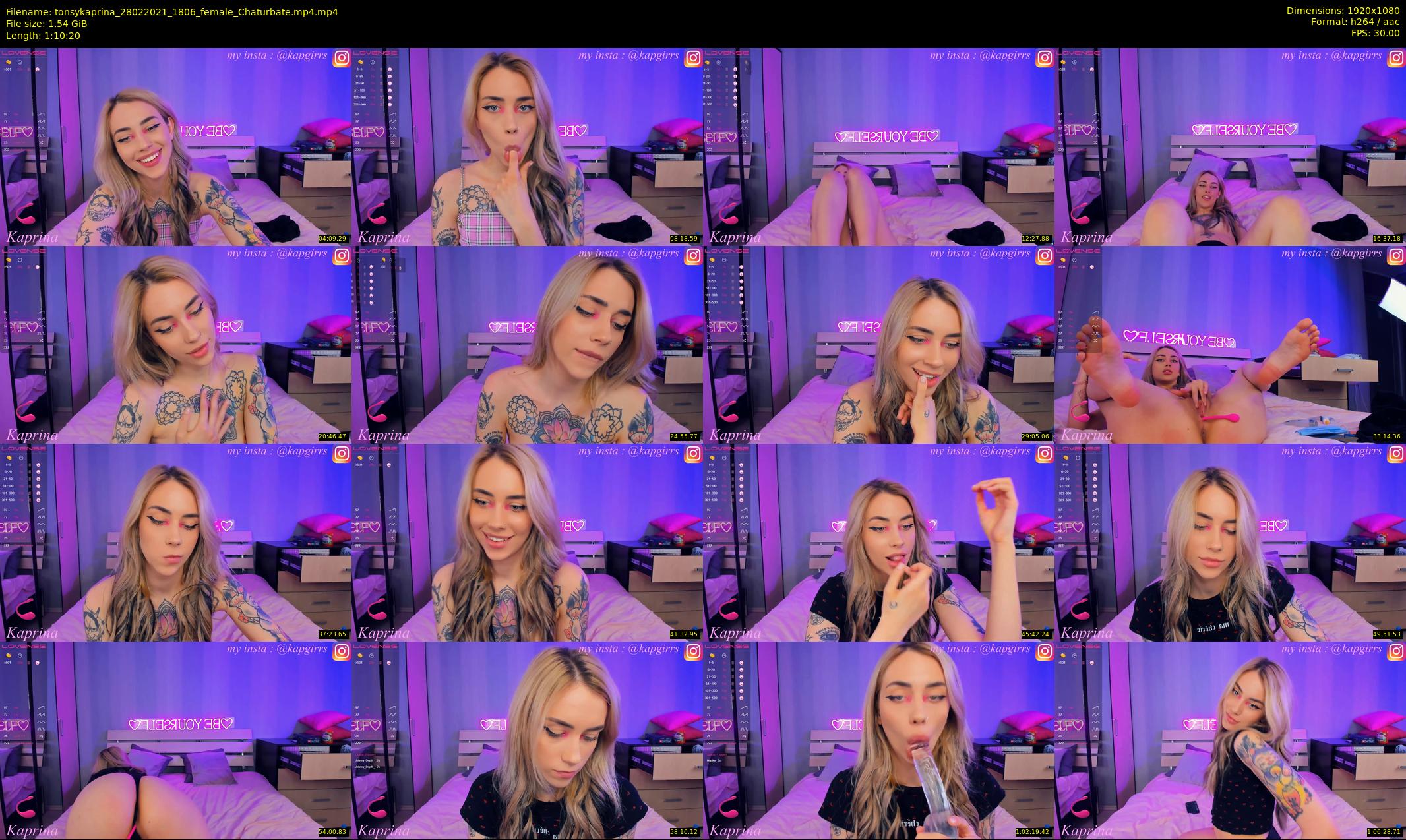 tonsykaprina — 71 minute Chaturbate couple cam show recording, 1080p, Feb 28, 2021