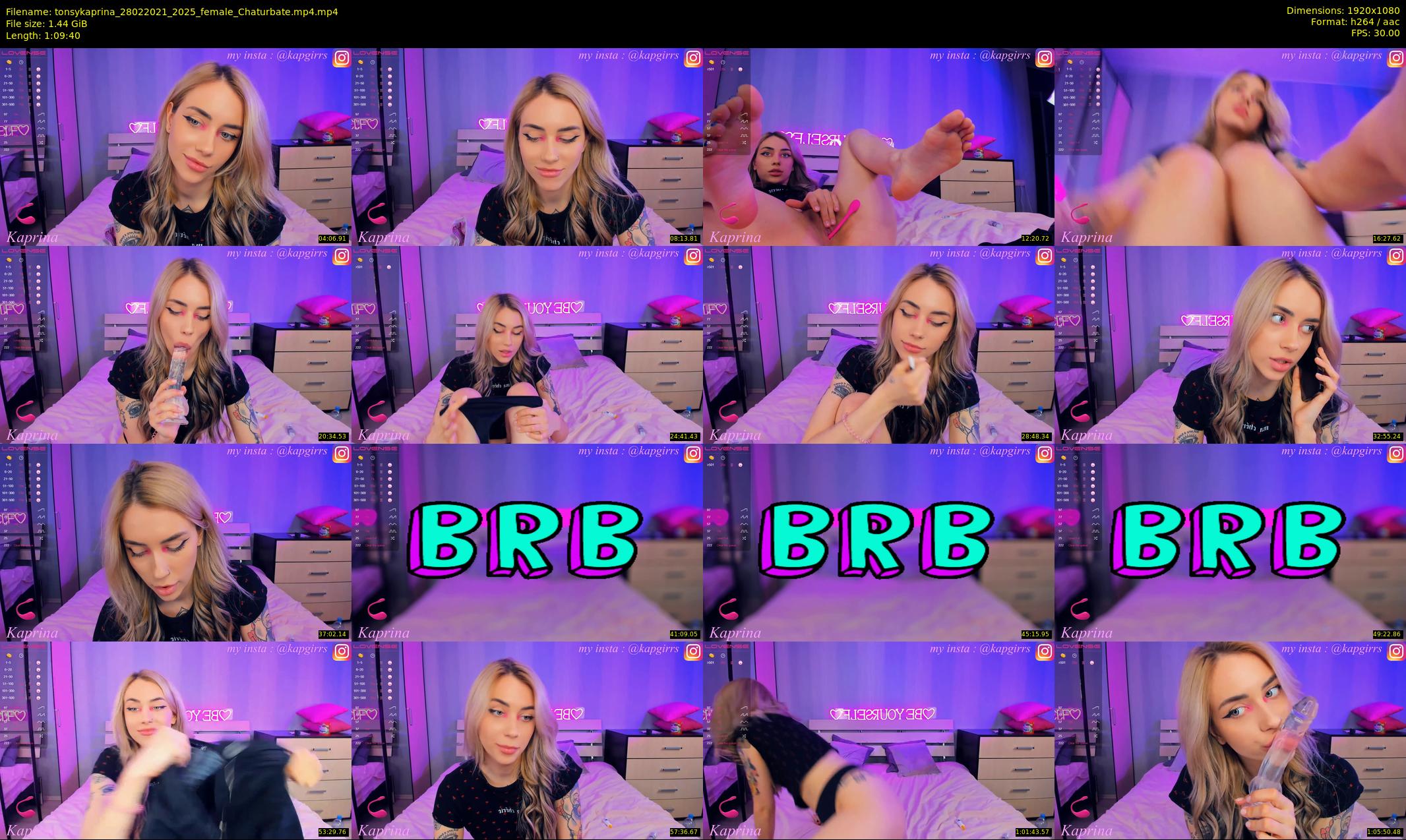 tonsykaprina — 70 minute Chaturbate couple cam show recording, 1080p, Feb 28, 2021