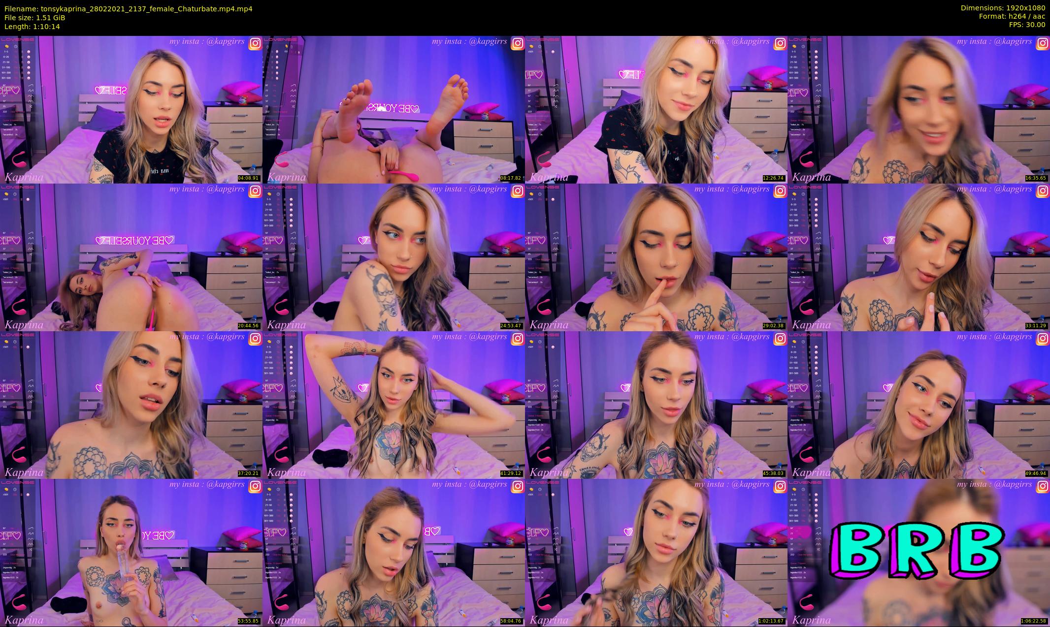 tonsykaprina — 71 minute Chaturbate couple cam show recording, 1080p, Feb 28, 2021