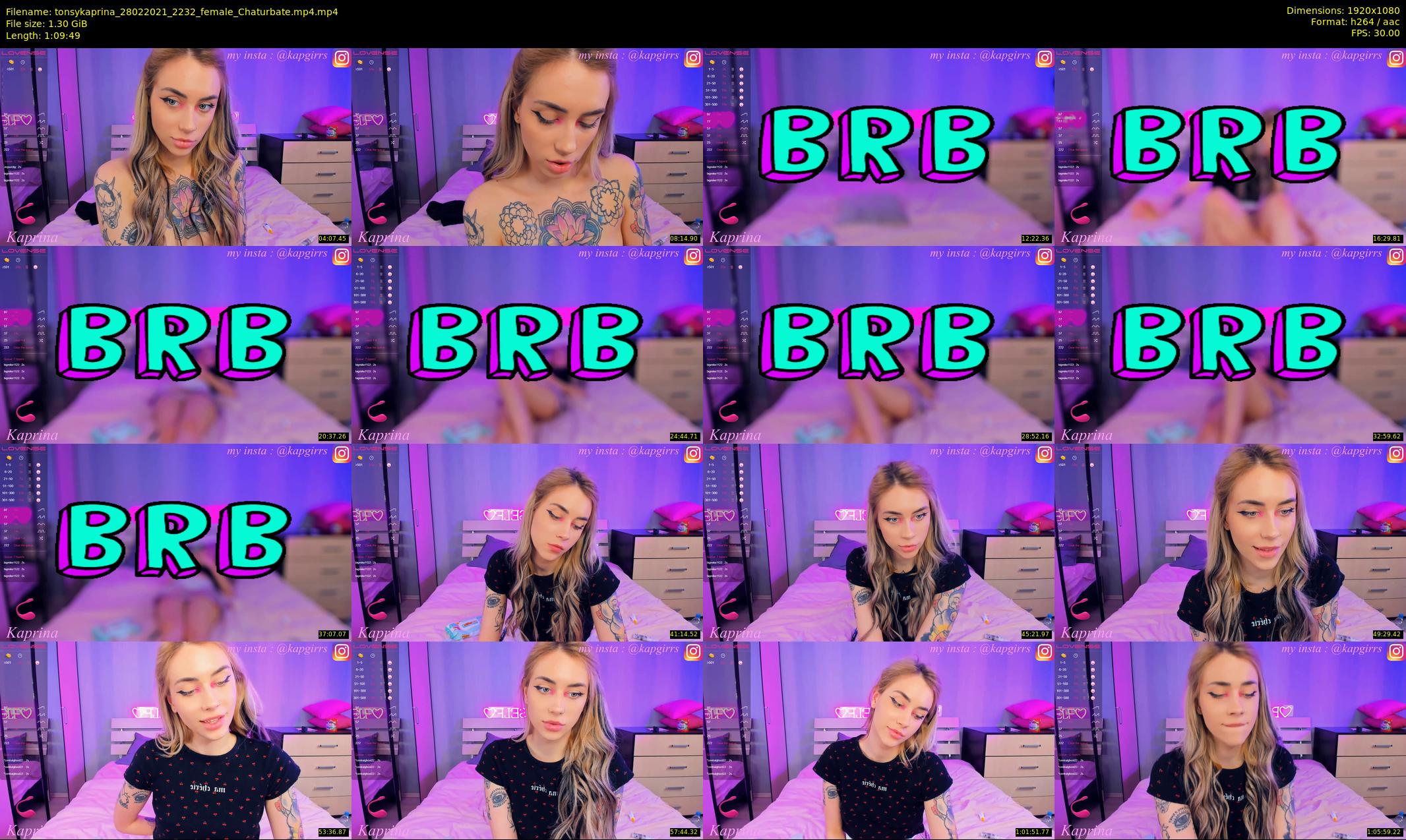 tonsykaprina — 70 minute Chaturbate couple cam show recording, 1080p, Feb 28, 2021