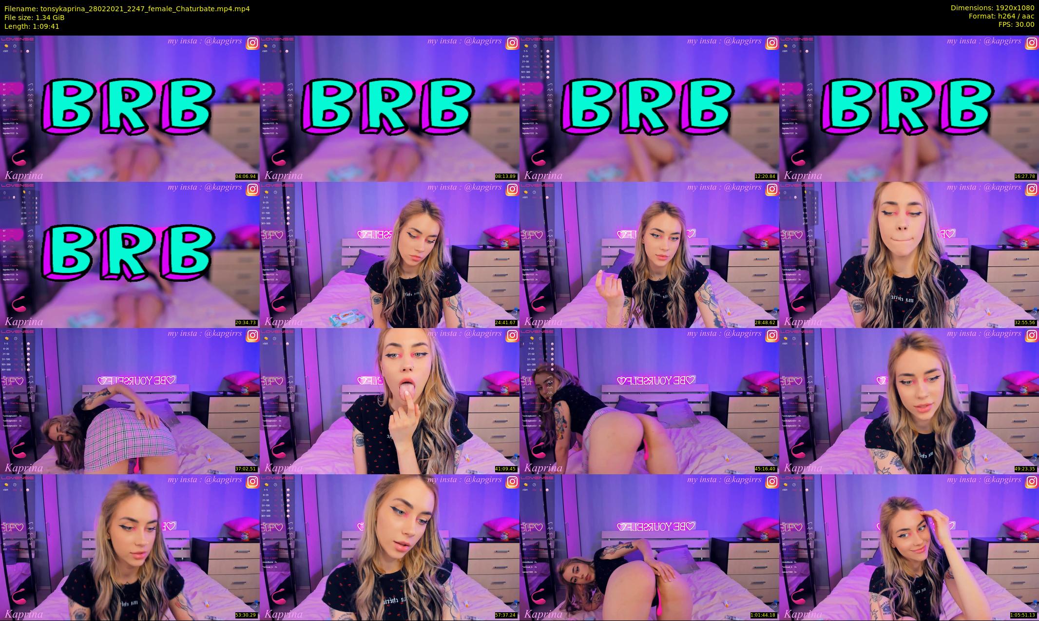 tonsykaprina — 70 minute Chaturbate couple cam show recording, 1080p, Feb 28, 2021