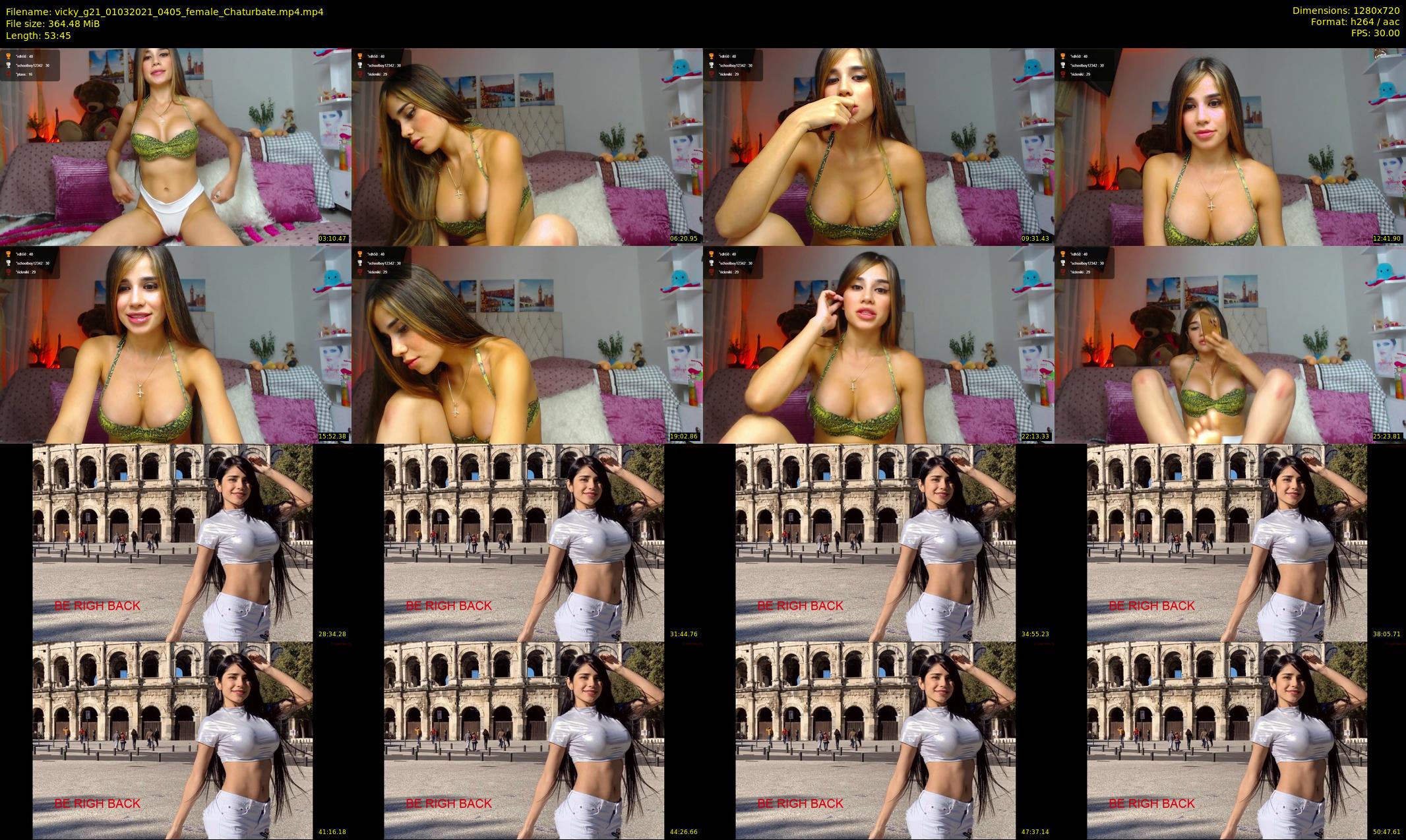 vicky_g21 — 54 minute Chaturbate female cam show recording, 720p, Mar 1, 2021
