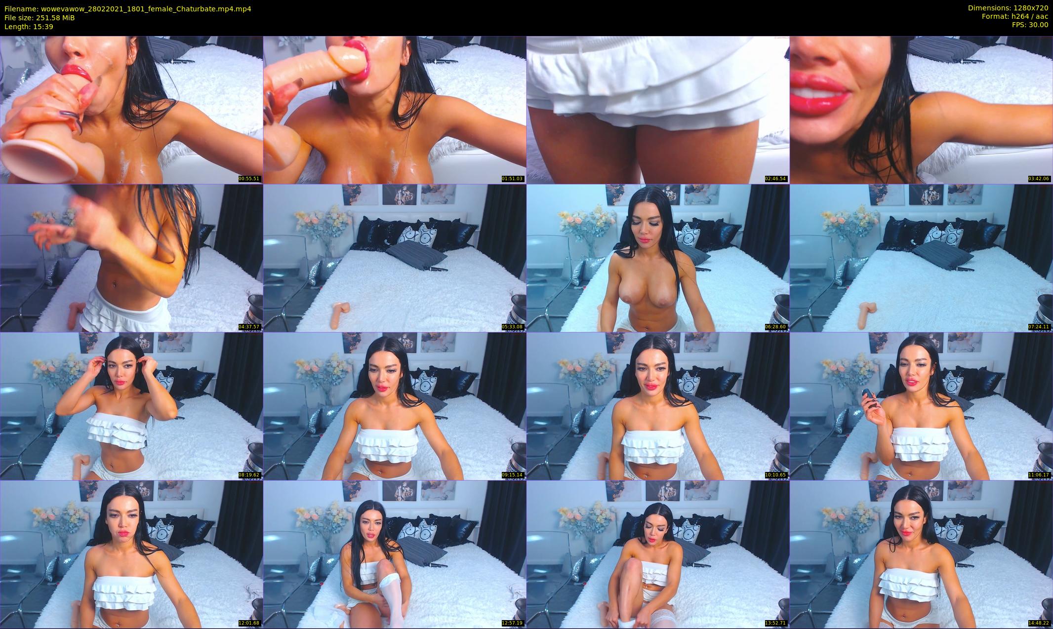 wowevawow — 16 minute Chaturbate female cam show recording, 720p, Feb 28, 2021