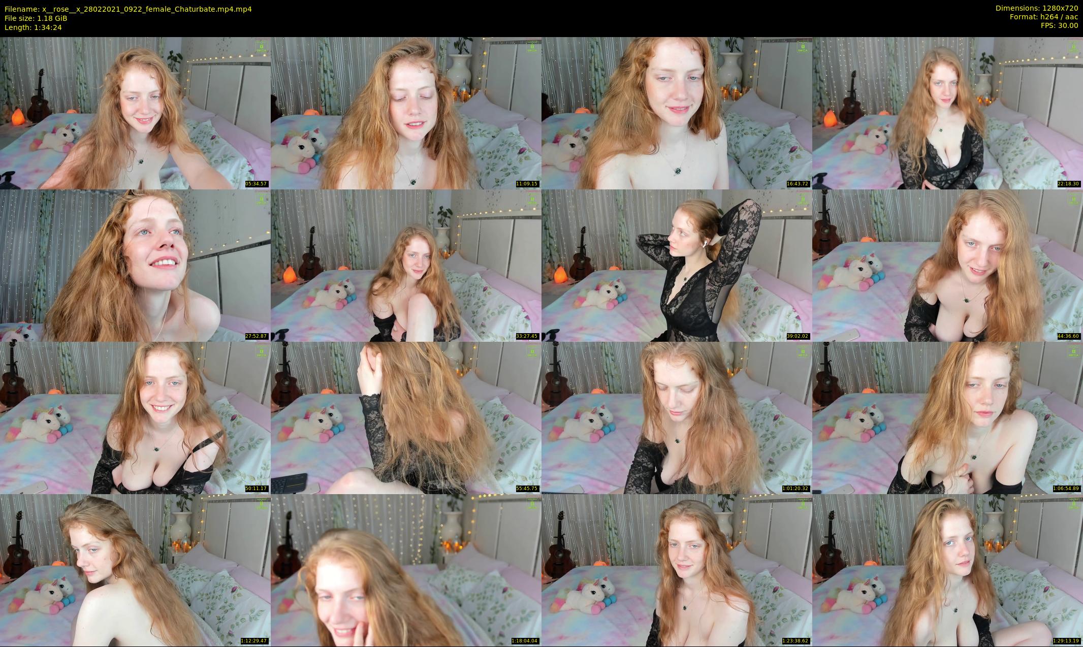 x__rose__x — 95 minute Chaturbate female cam show recording, 720p, Feb 28, 2021