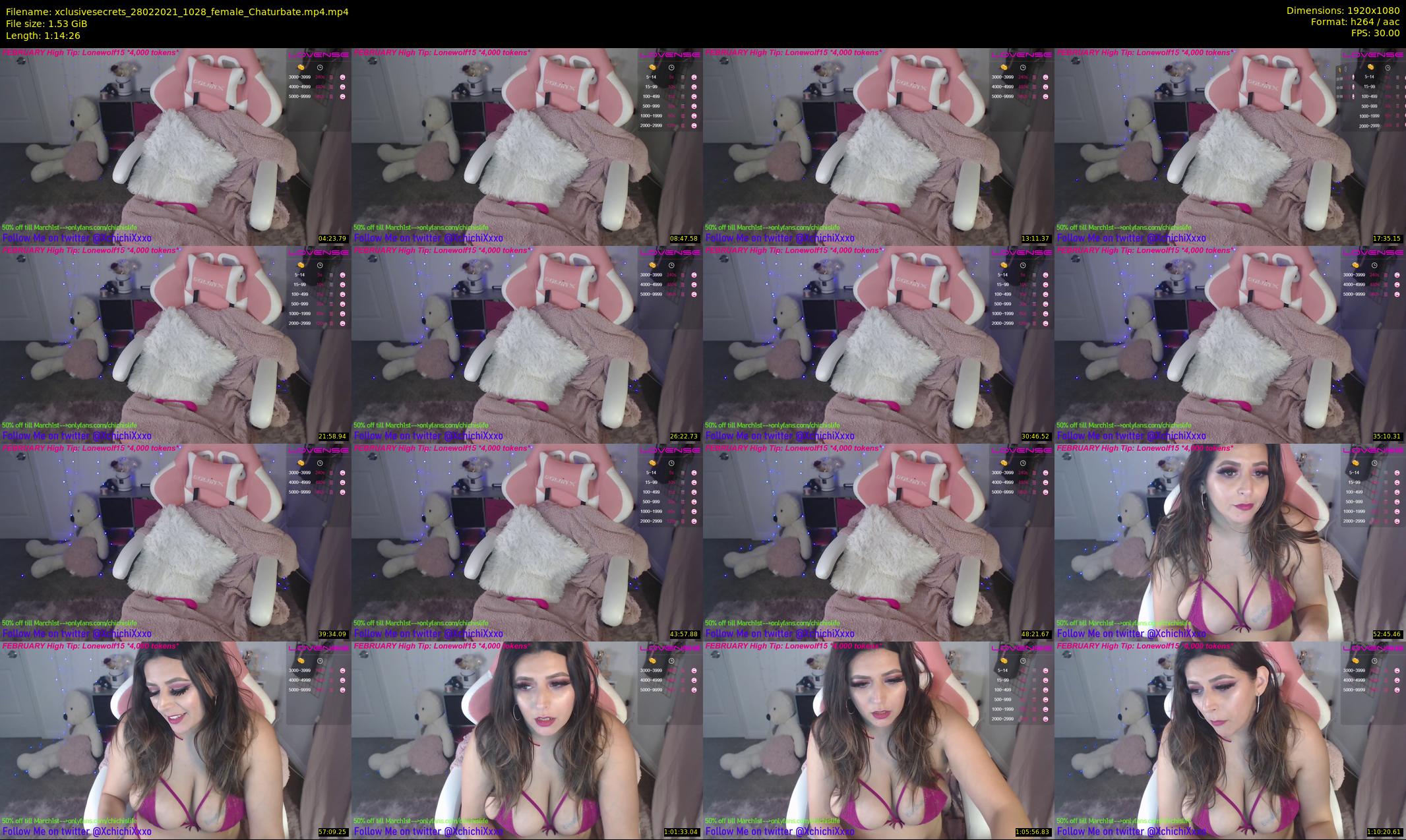 xclusivesecrets — 75 minute Chaturbate female cam show recording, 1080p, Feb 28, 2021