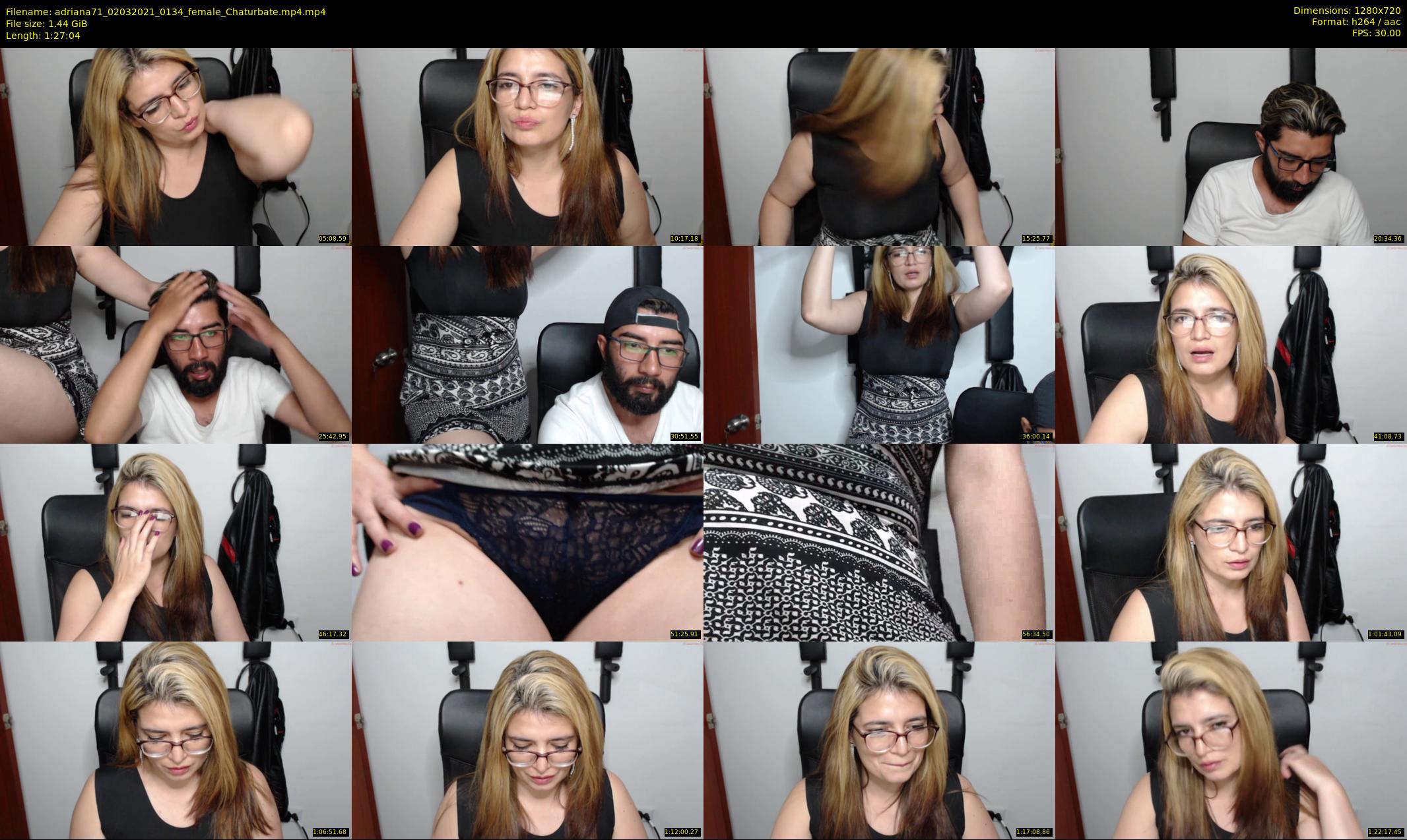 adriana71 — 88 minute Chaturbate couple cam show recording, 720p, Mar 2, 2021