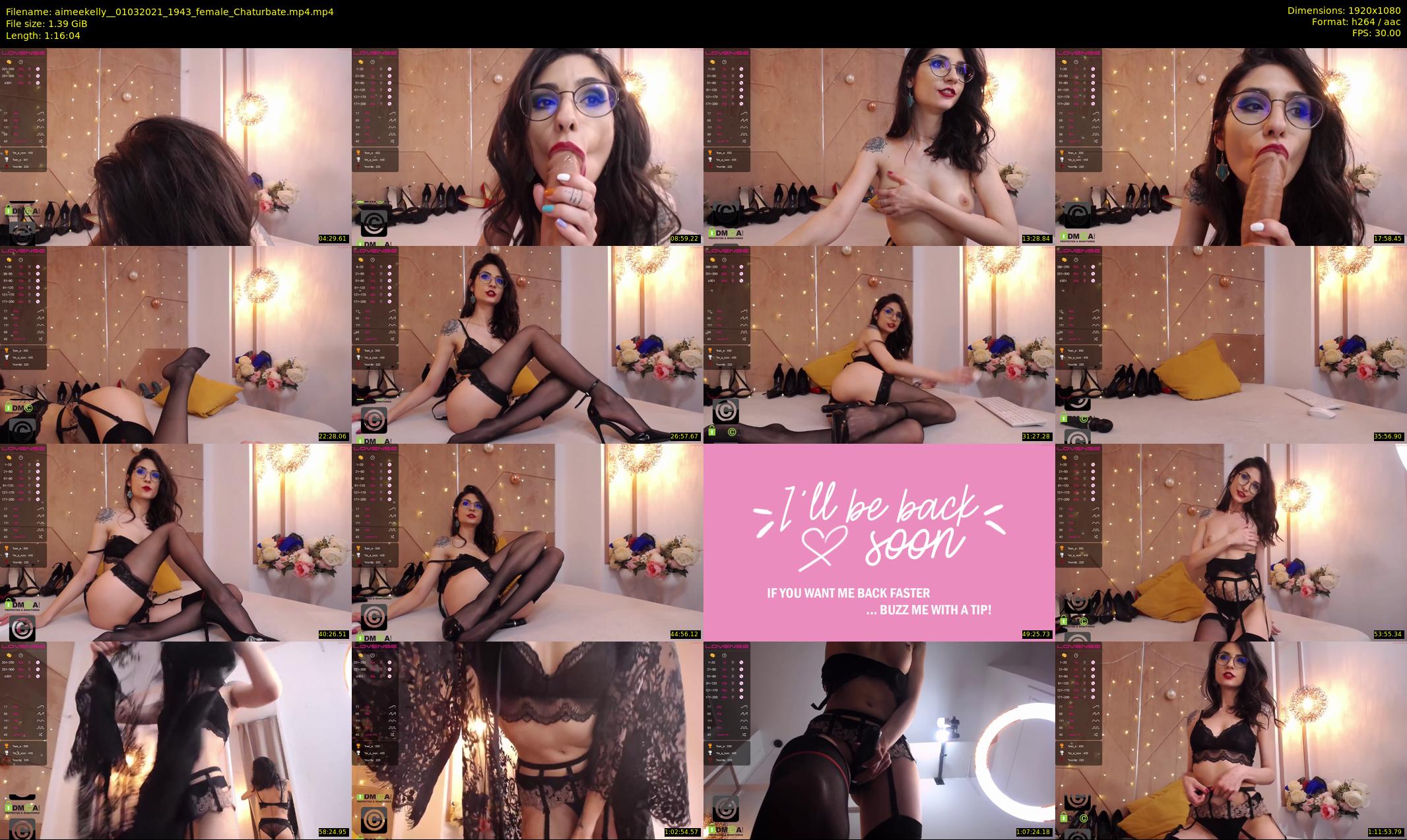 aimeekelly_ — 77 minute Chaturbate female cam show recording, 1080p, Mar 1, 2021