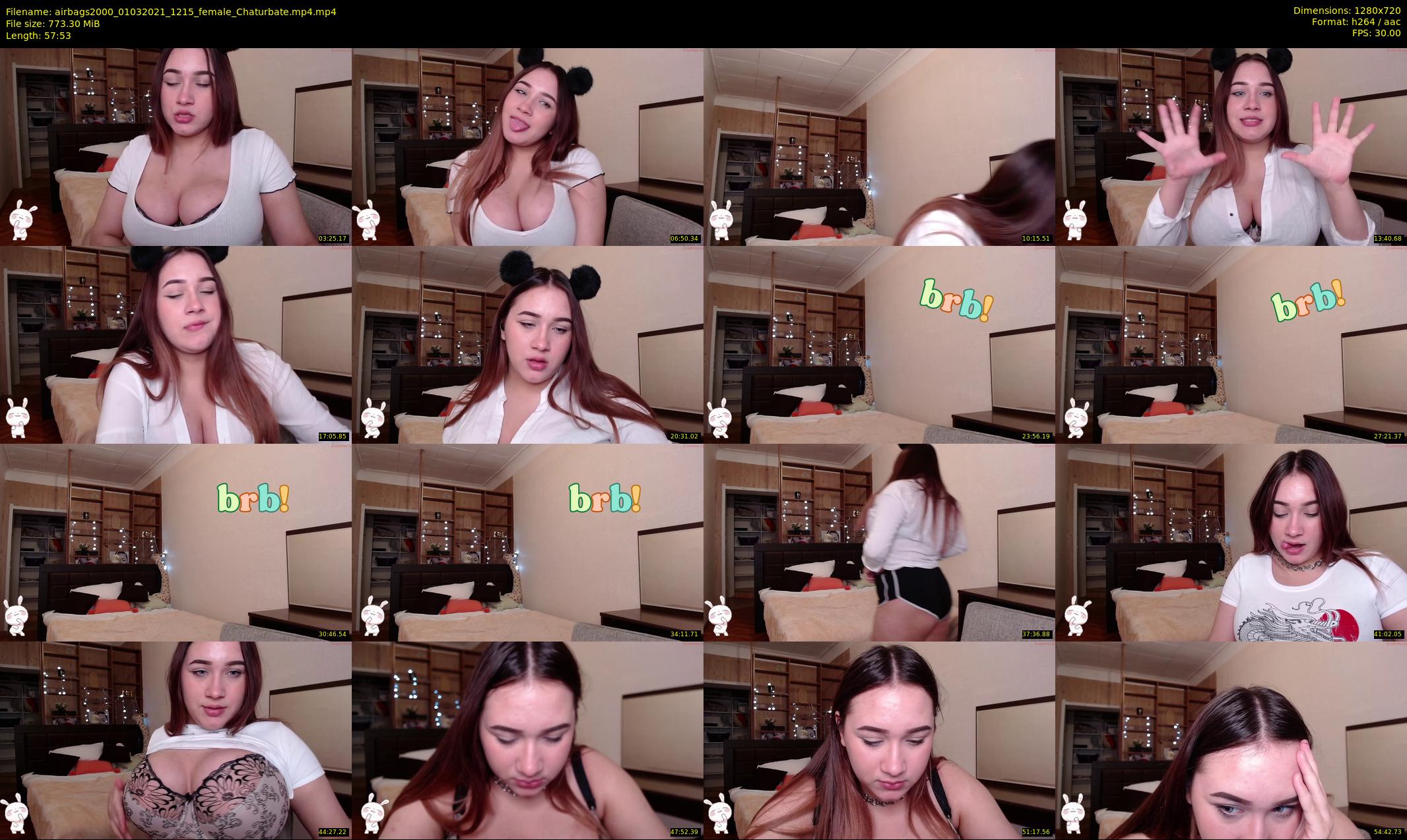airbags2000 — 58 minute Chaturbate female cam show recording, 720p, Mar 1, 2021
