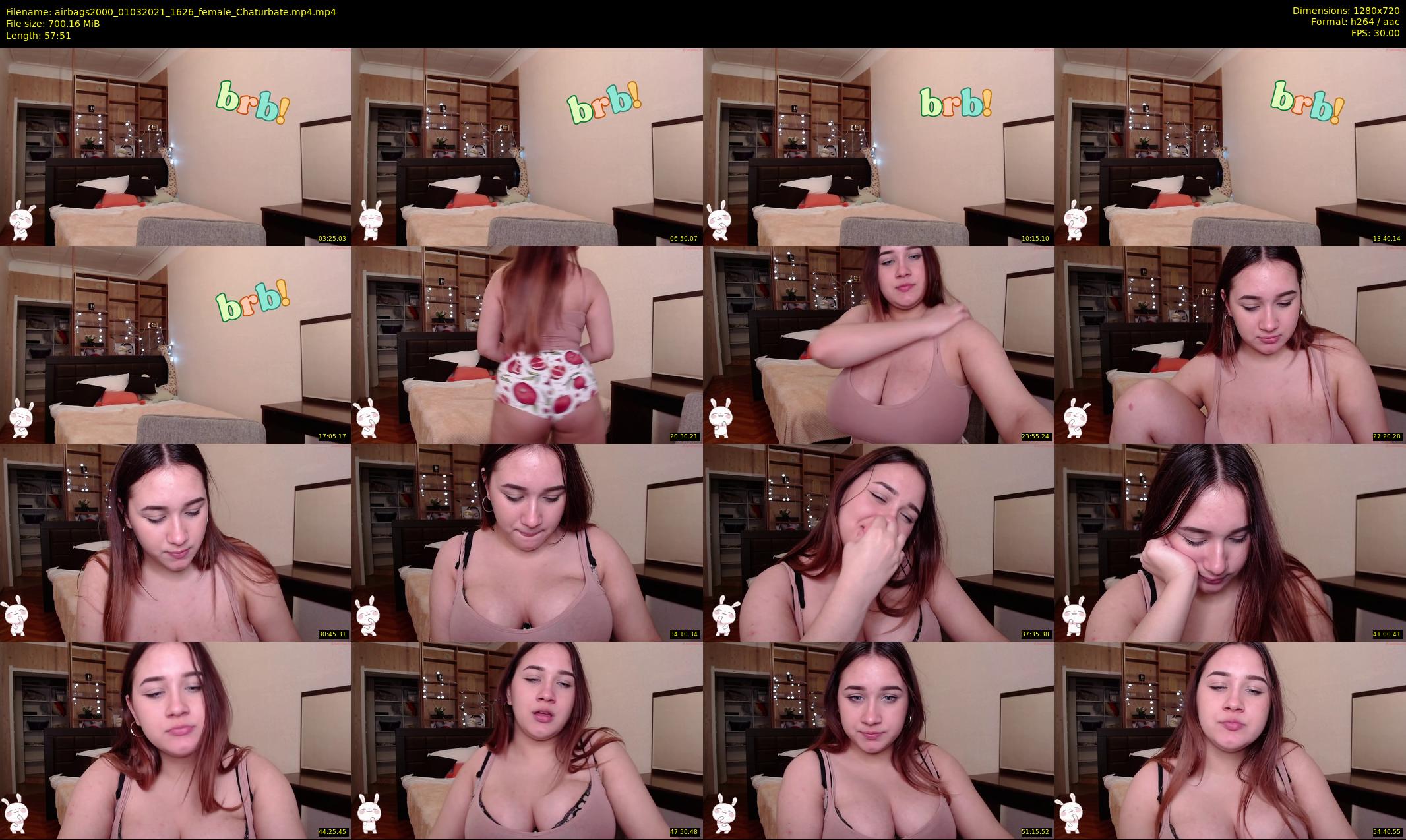 airbags2000 — 58 minute Chaturbate female cam show recording, 720p, Mar 1, 2021