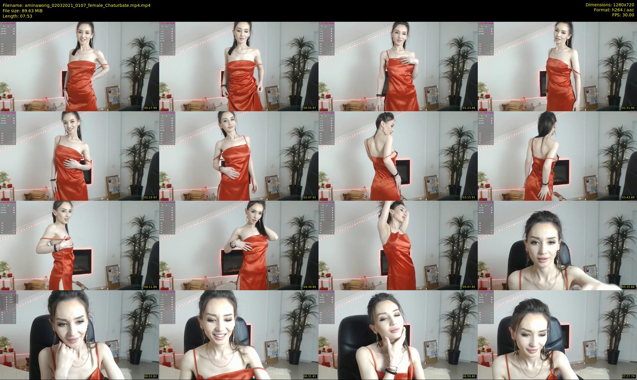 aminawong — 8 minute Chaturbate female cam show recording, 720p, Mar 2, 2021