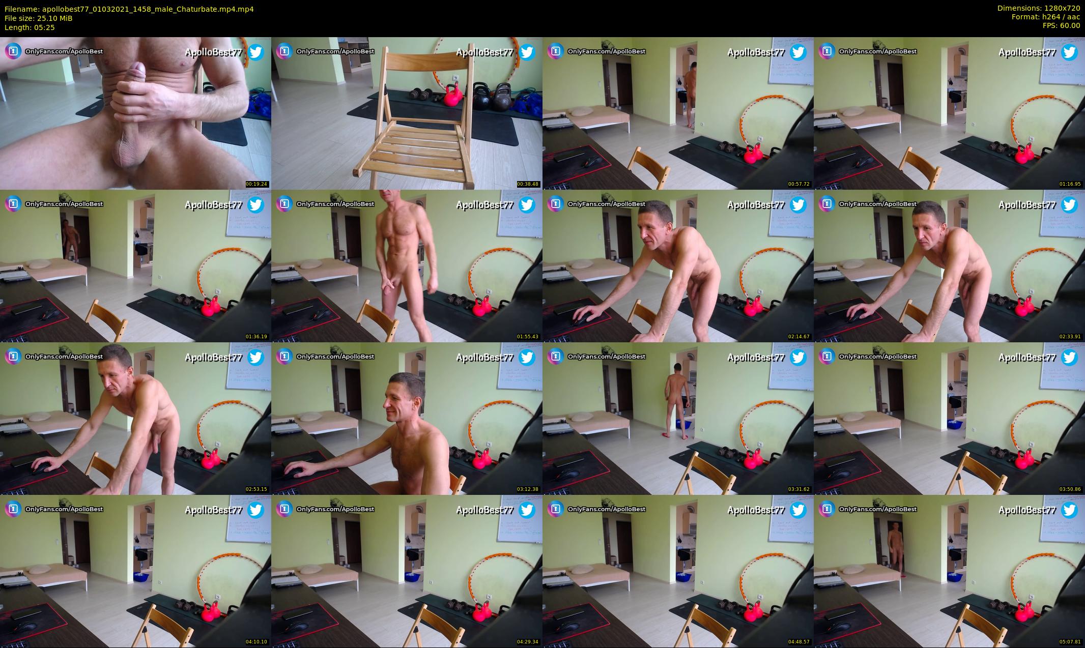 apollobest77 — 6 minute Chaturbate male cam show recording, 720p, Mar 1, 2021