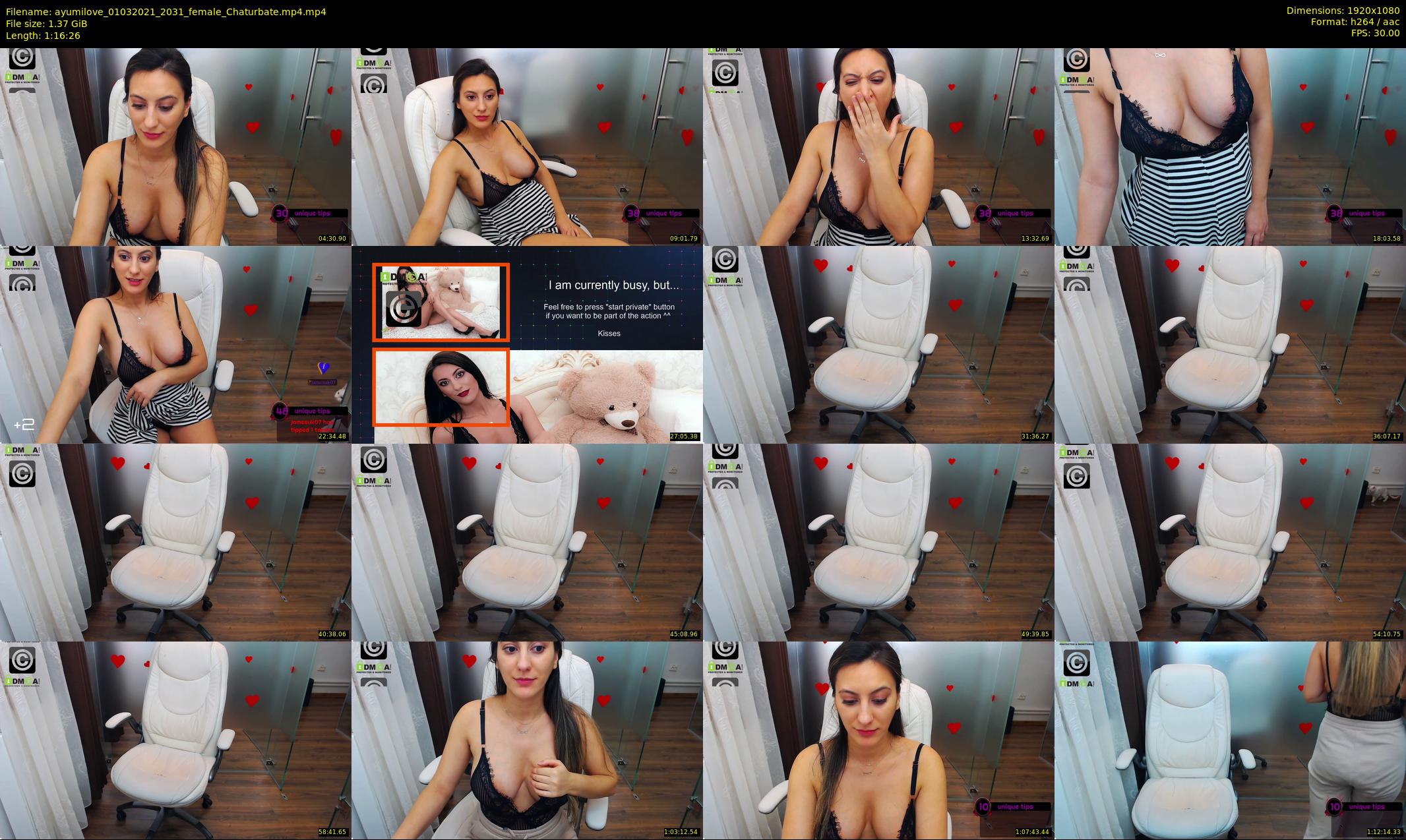 ayumilove — 77 minute Chaturbate female cam show recording, 1080p, Mar 1, 2021