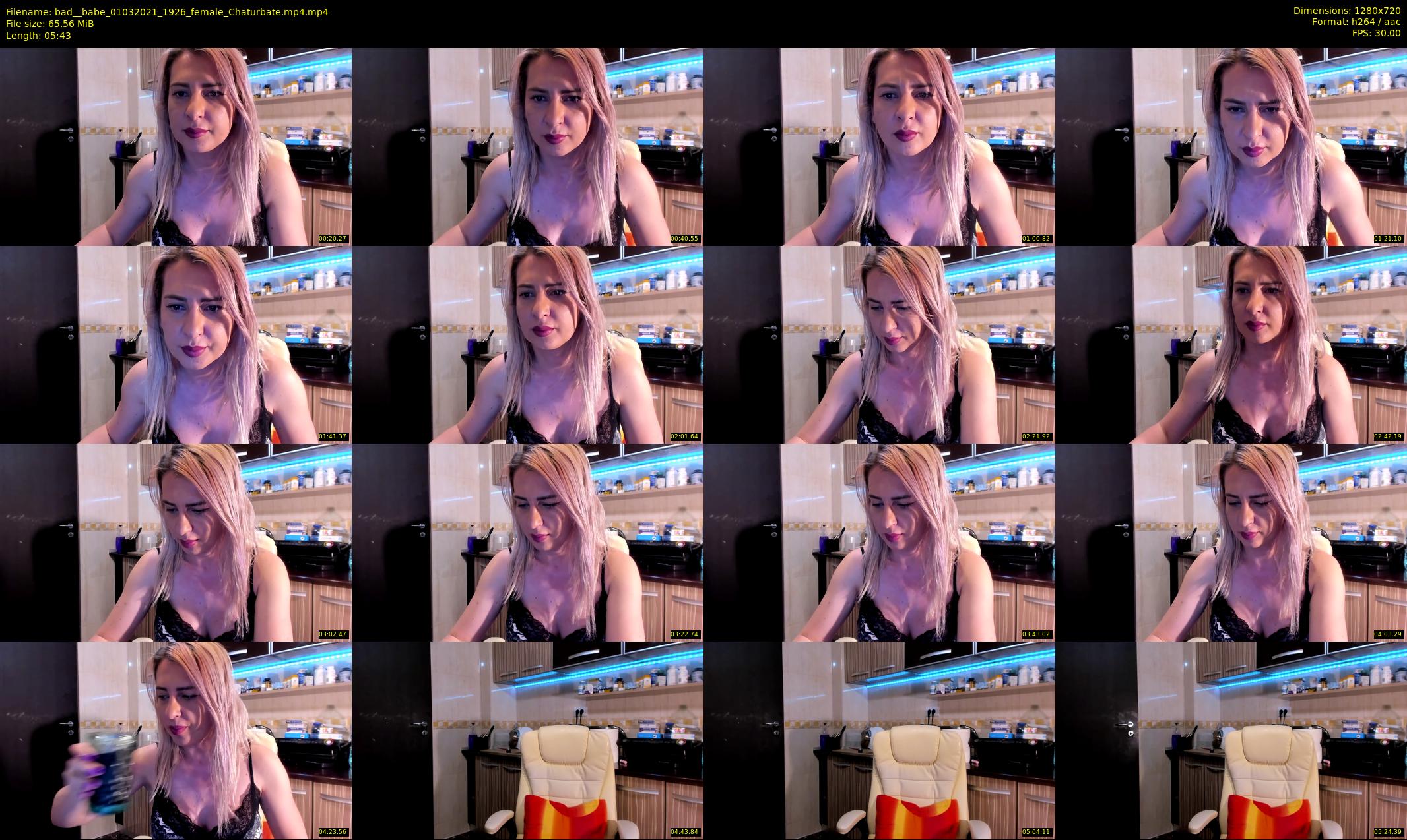 bad__babe — 6 minute Chaturbate female cam show recording, 720p, Mar 1, 2021