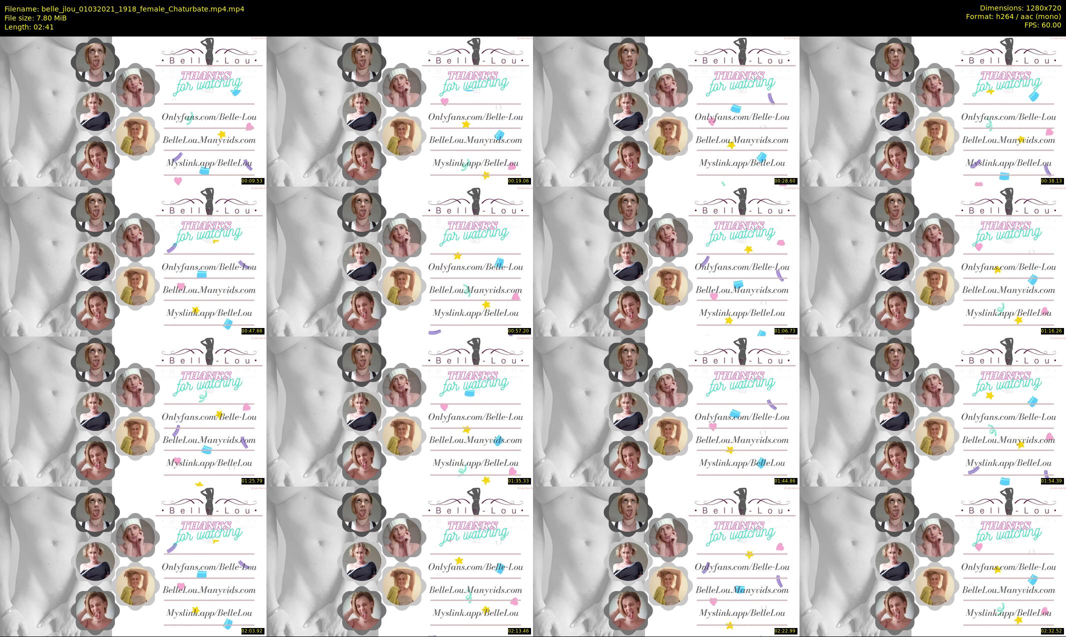 belle_jlou — 3 minute Chaturbate female cam show recording, 720p, Mar 1, 2021