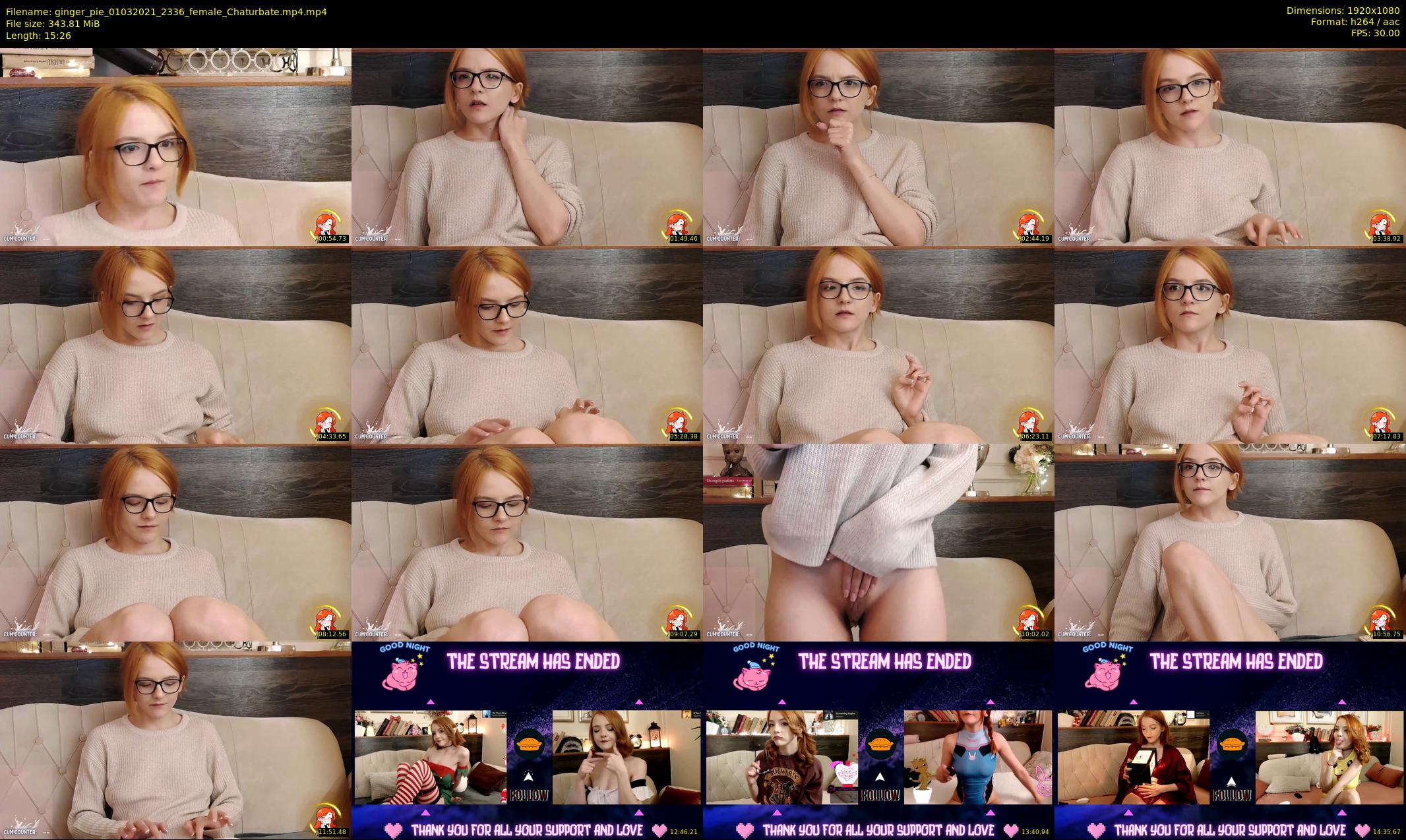 ginger_pie — 16 minute Chaturbate female cam show recording, 1080p, Mar 1, 2021
