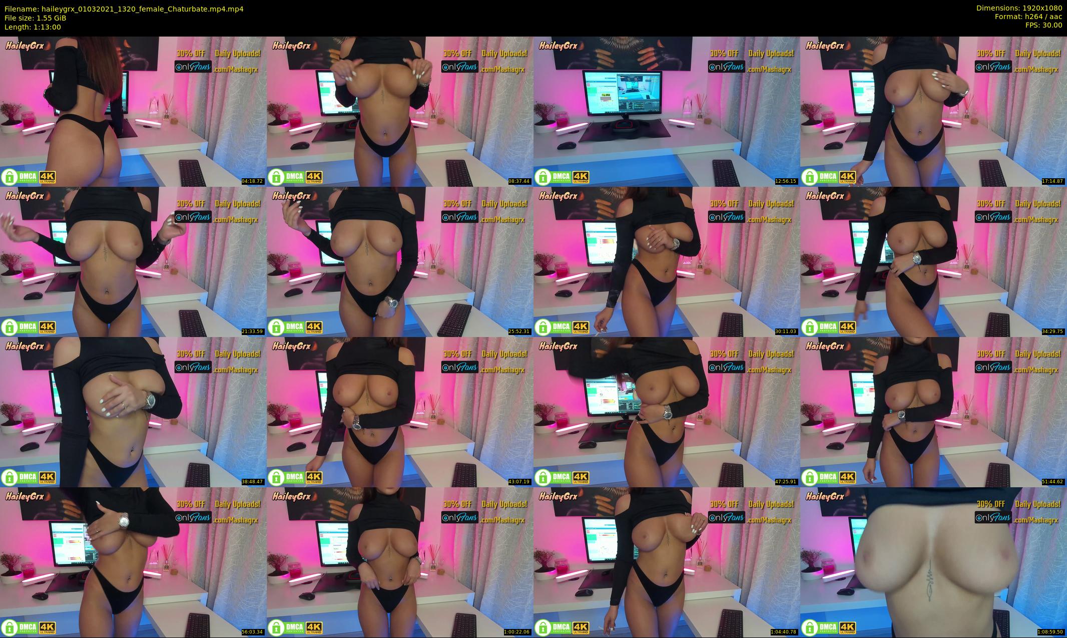 haileygrx — 73 minute Chaturbate female cam show recording, 1080p, Mar 1, 2021