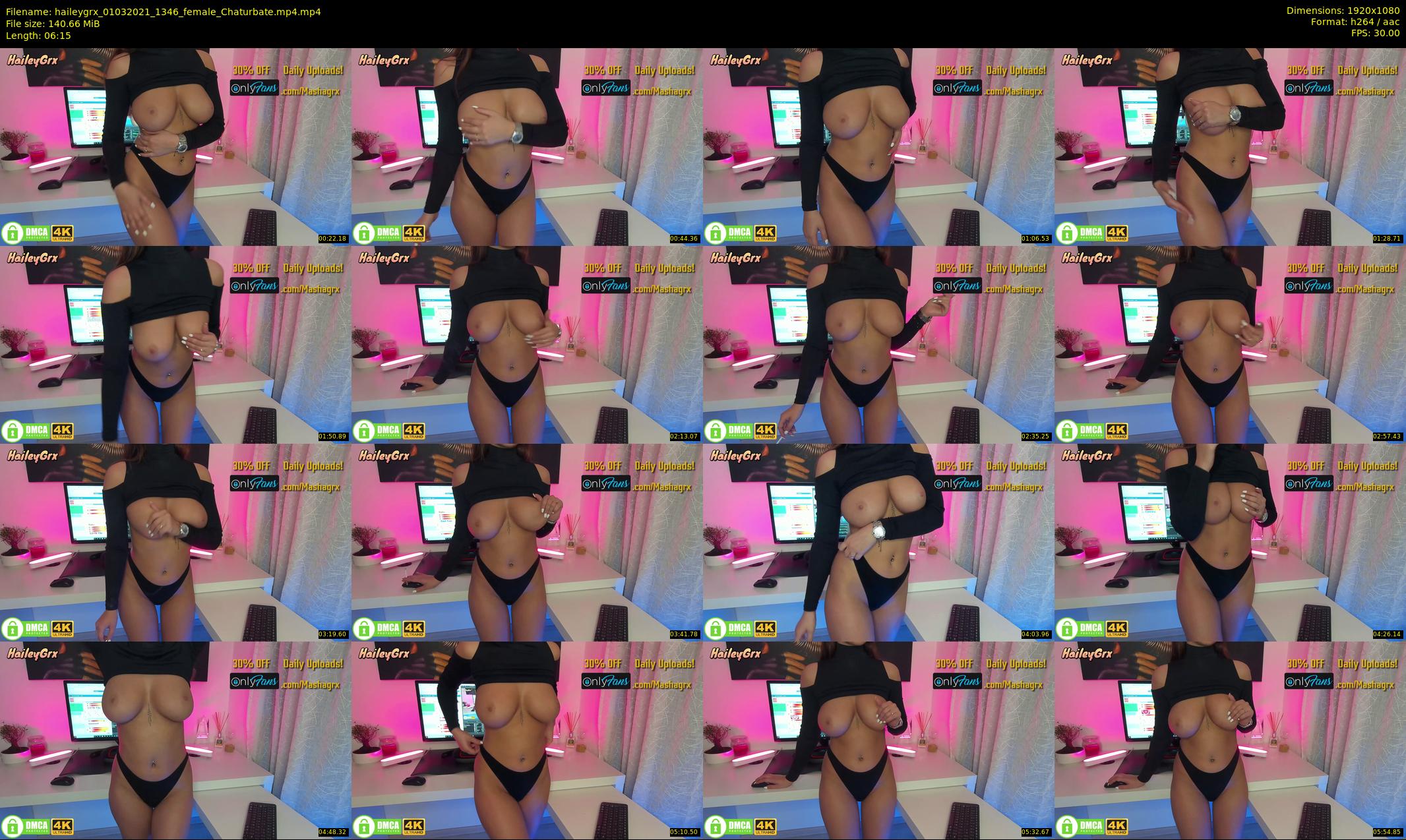 haileygrx — 7 minute Chaturbate female cam show recording, 1080p, Mar 1, 2021