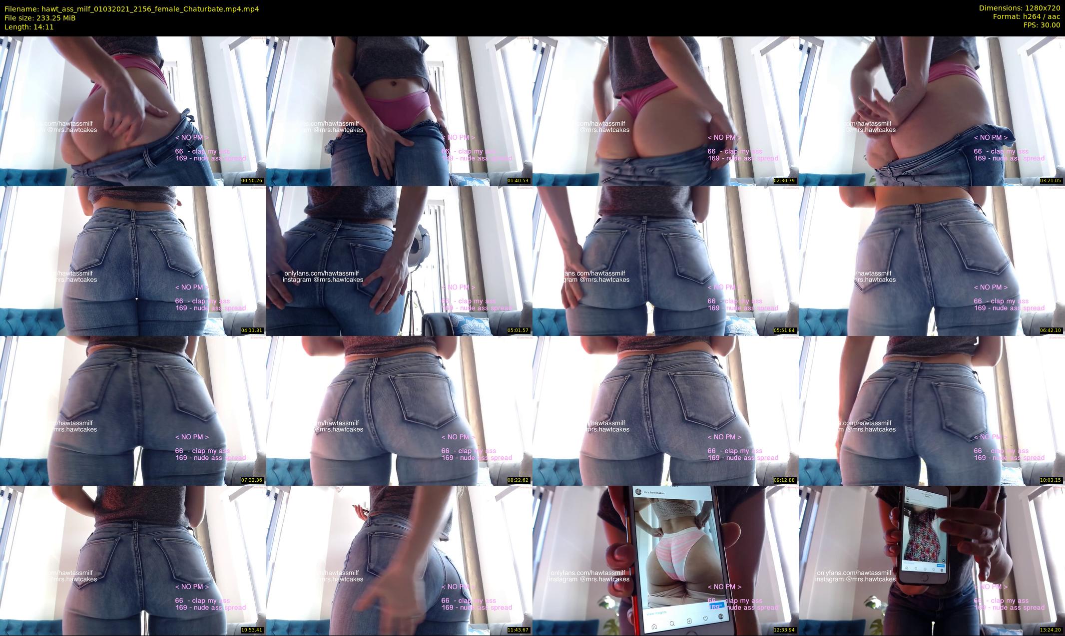hawt_ass_milf — 15 minute Chaturbate female cam show recording, 720p, Mar 1, 2021