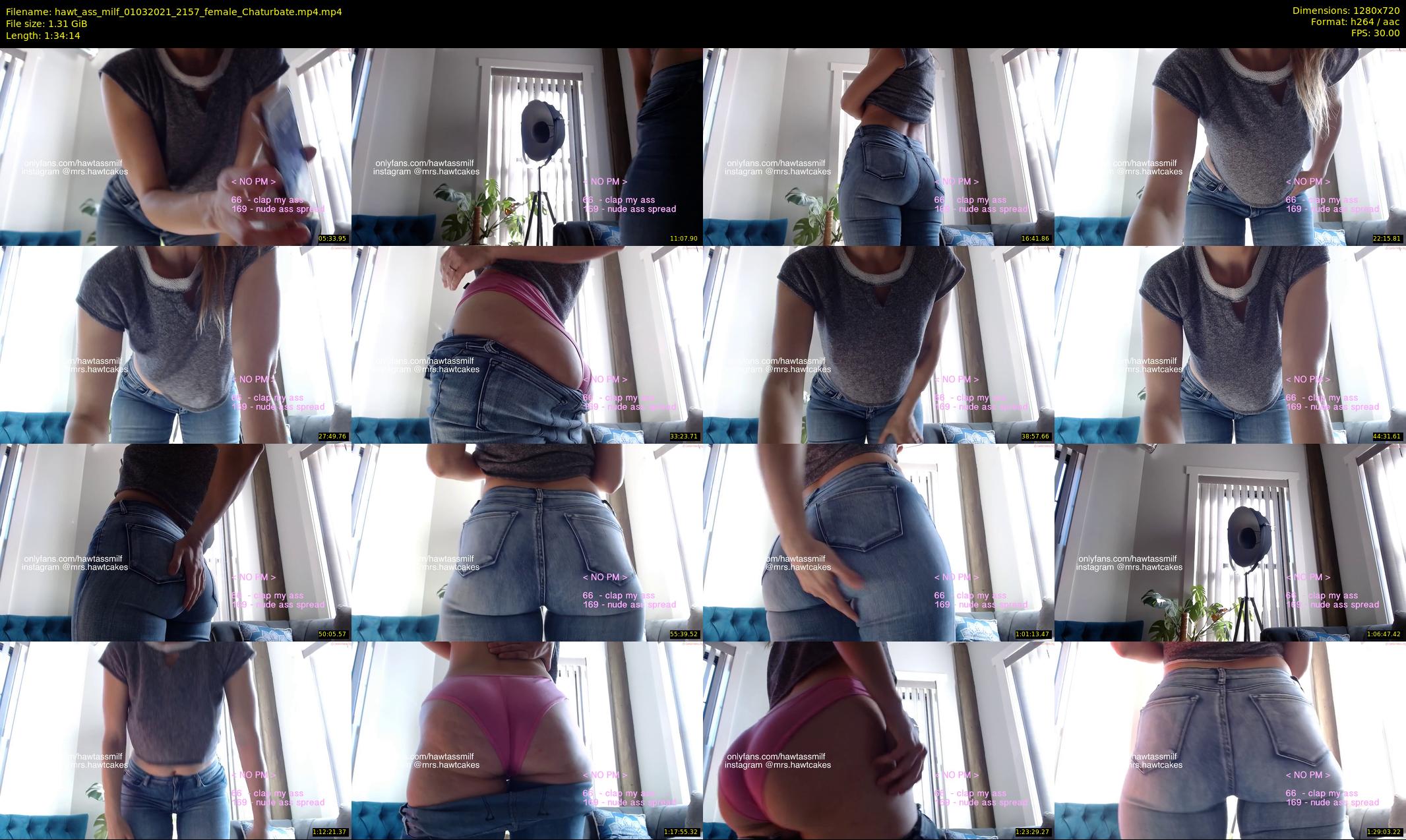 hawt_ass_milf — 95 minute Chaturbate female cam show recording, 720p, Mar 1, 2021