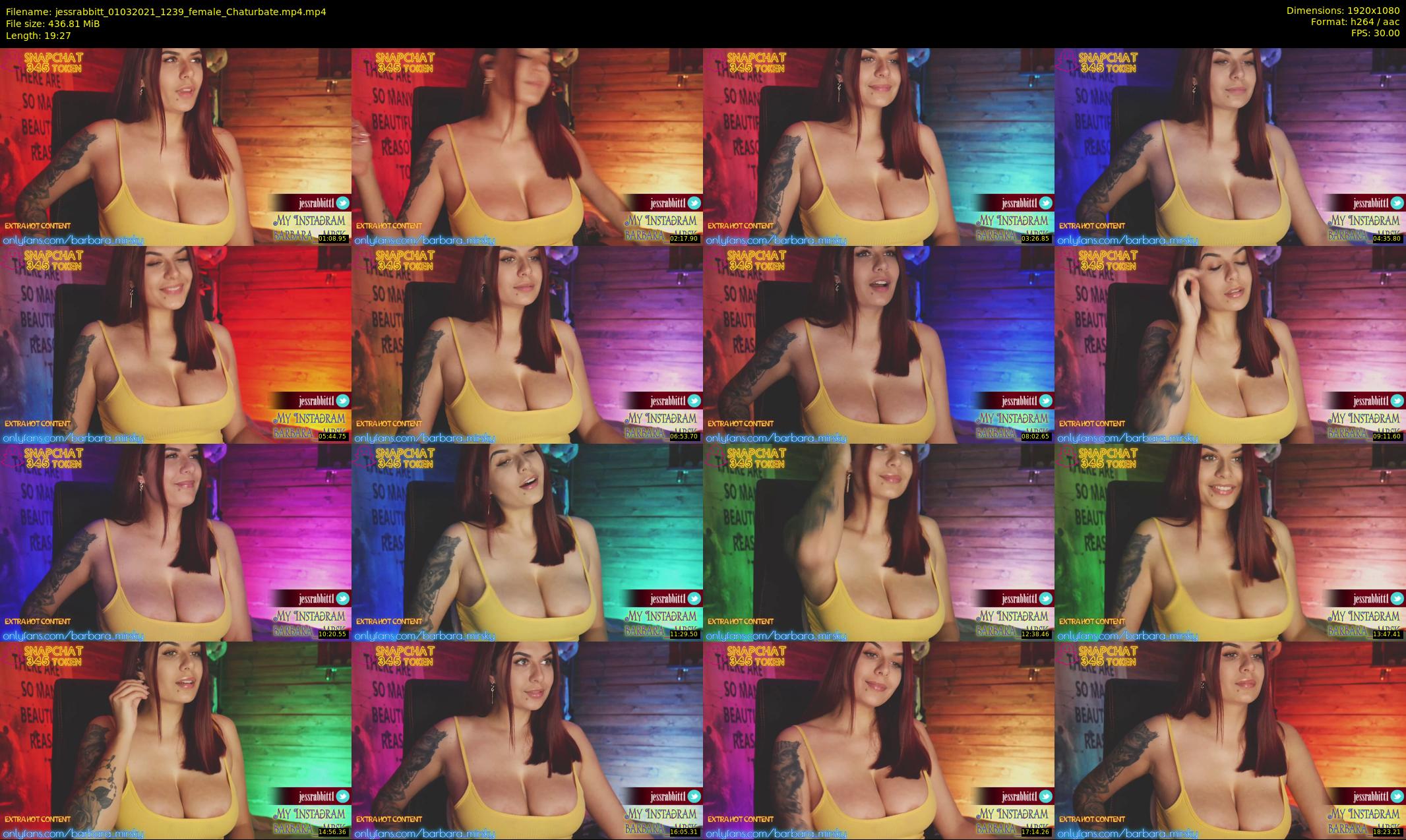 jessrabbitt — 20 minute Chaturbate female cam show recording, 1080p, Mar 1, 2021