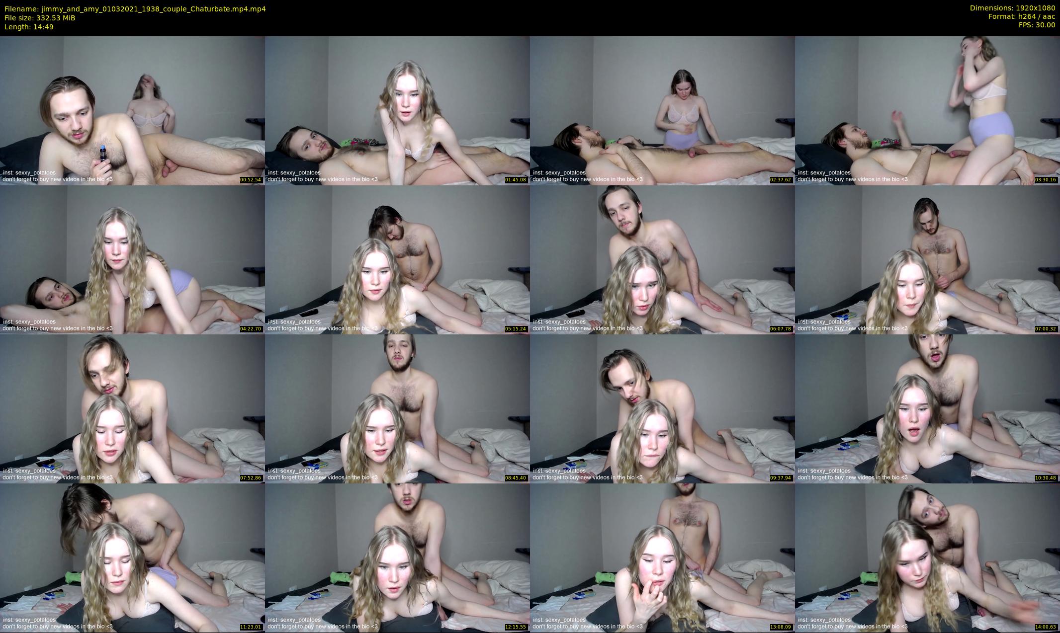 jimmy_and_amy — 15 minute Chaturbate couple cam show recording, 1080p, Mar 1, 2021