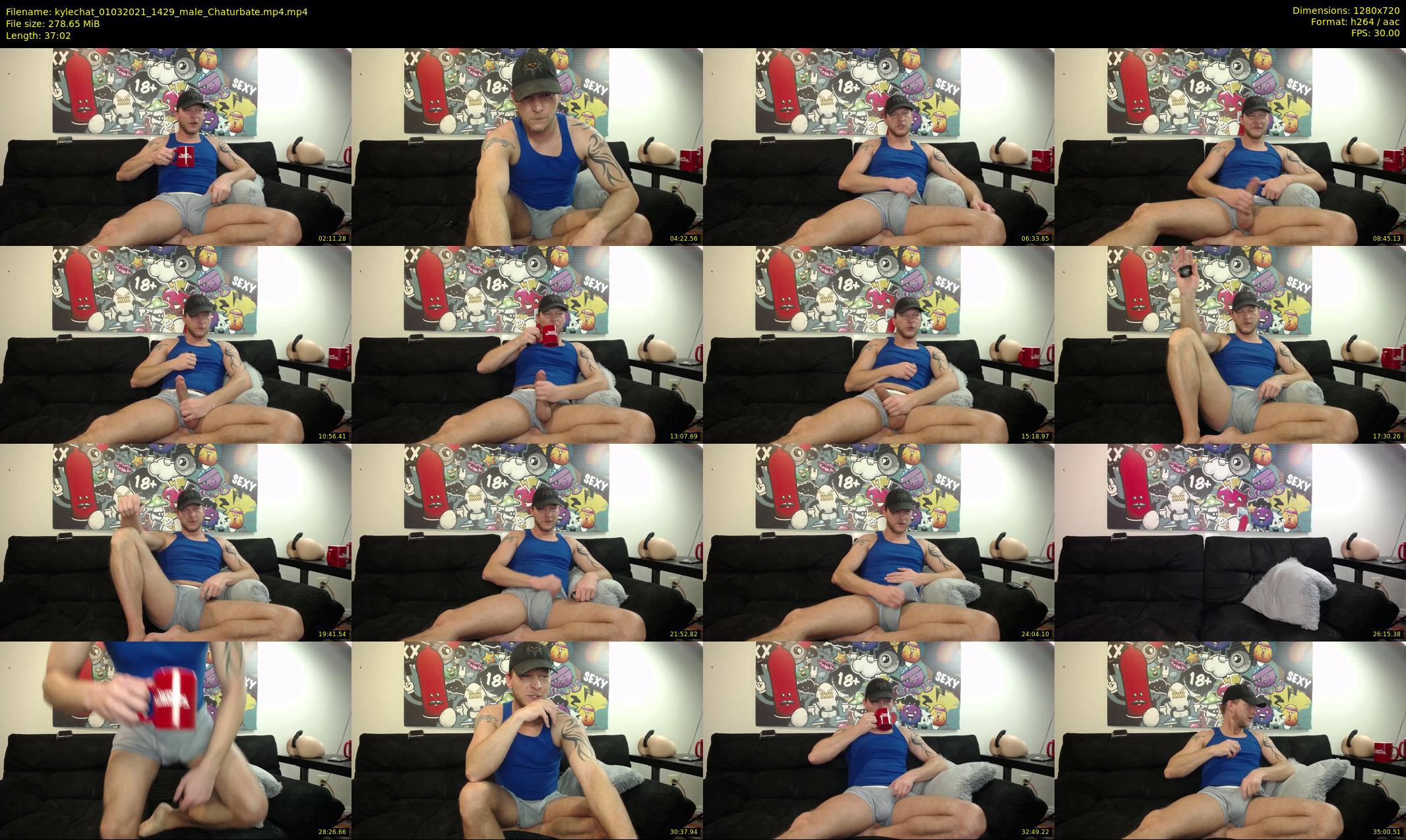 kylechat — 38 minute Chaturbate male cam show recording, 720p, Mar 1, 2021