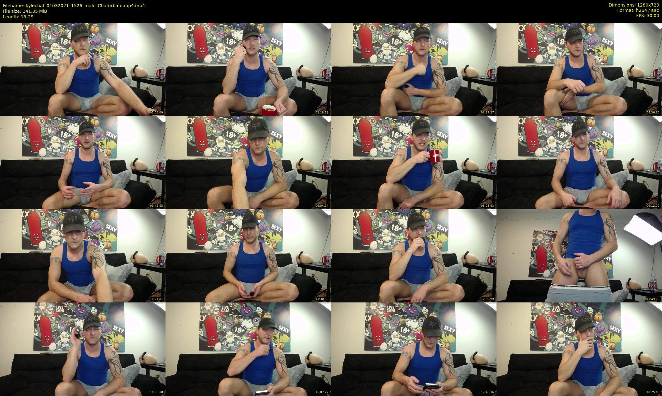 kylechat — 20 minute Chaturbate male cam show recording, 720p, Mar 1, 2021