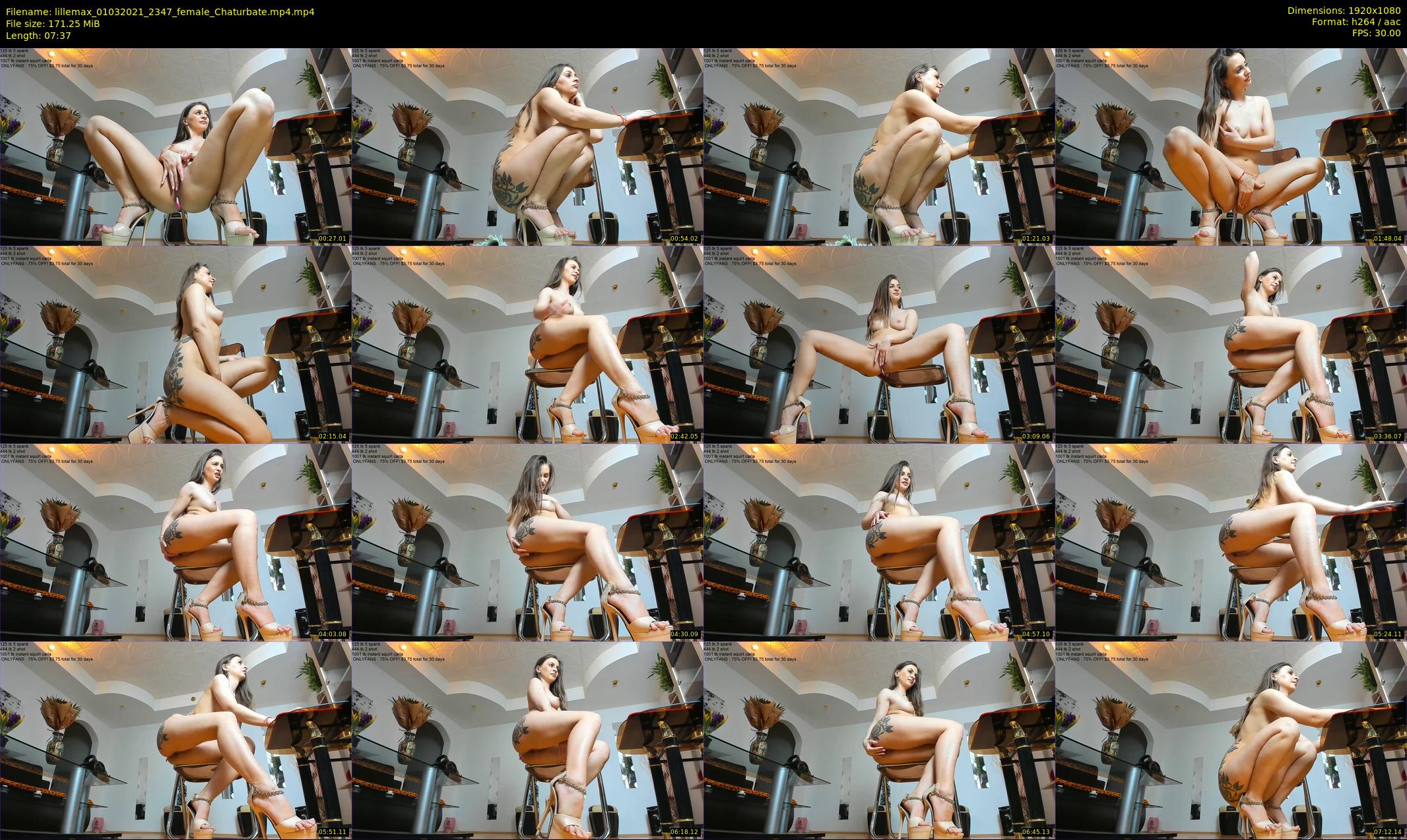 lillemax — 8 minute Chaturbate female cam show recording, 1080p, Mar 1, 2021
