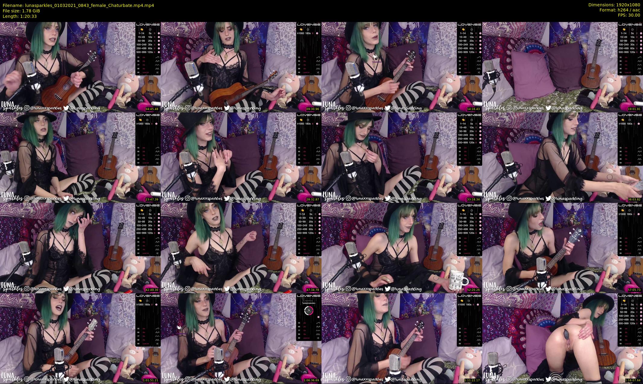 lunasparkles — 81 minute Chaturbate female cam show recording, 1080p, Mar 1, 2021