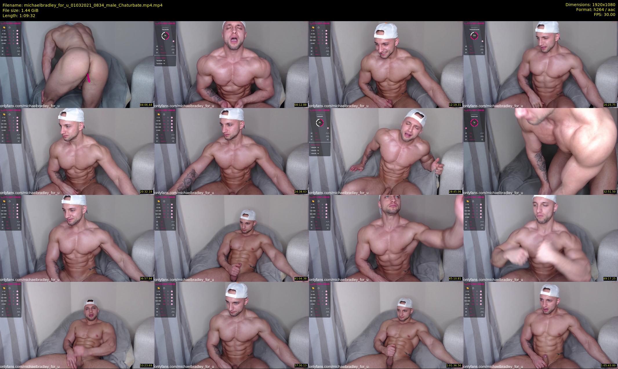 michaelbradley_for_u — 70 minute Chaturbate male cam show recording, 1080p, Mar 1, 2021