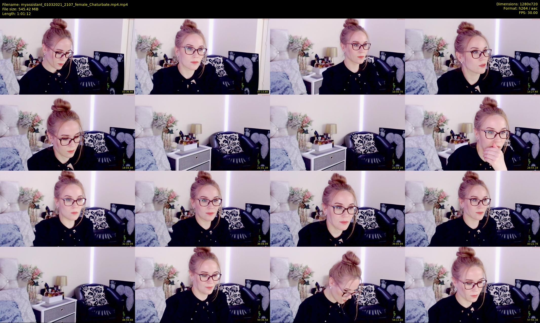 myassistant — 62 minute Chaturbate female cam show recording, 720p, Mar 1, 2021